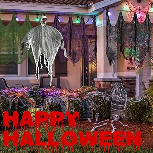 Legigo 6 Pack Halloween Creepy Cloths, Halloween Fabric Yard Decorations