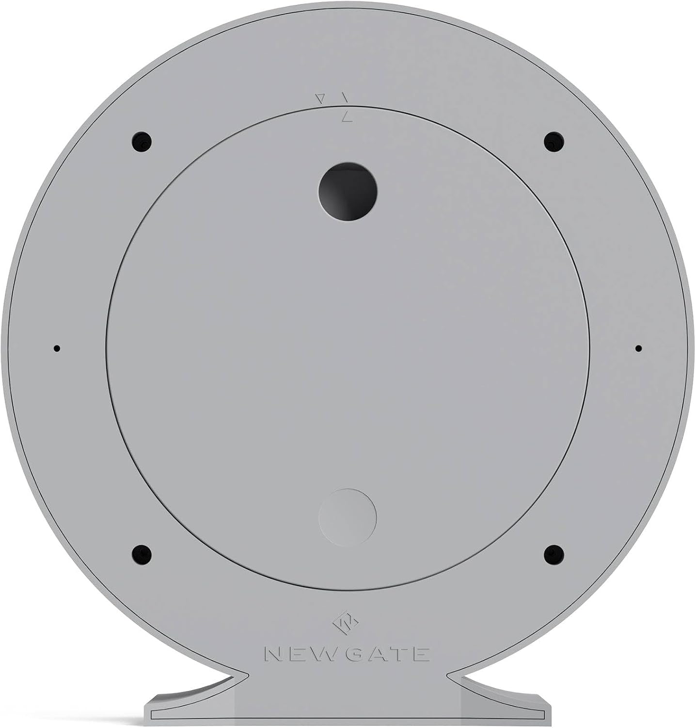 NEWGATE® Q Mantel Clock | Modern Classic Round Mantel Clock | Clockwork Gray | Contemporary Style for Mantel, Desk