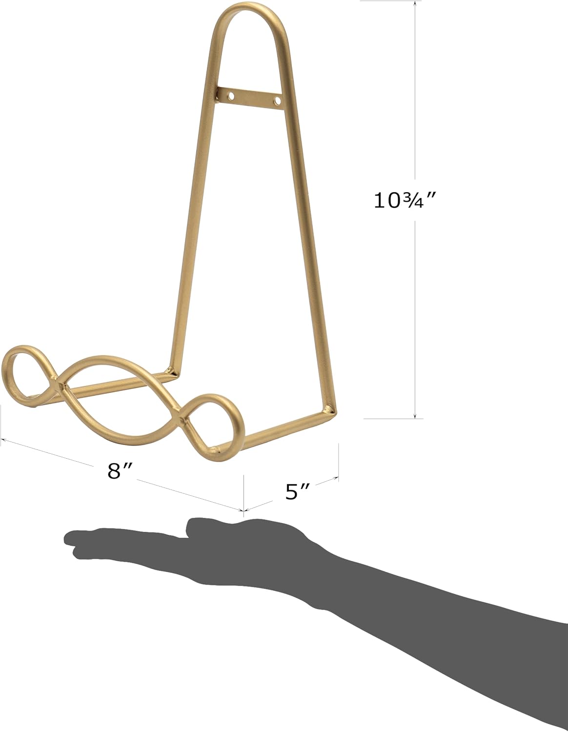 Easel Display Rack Stand for Decorative Home Wall / Gold