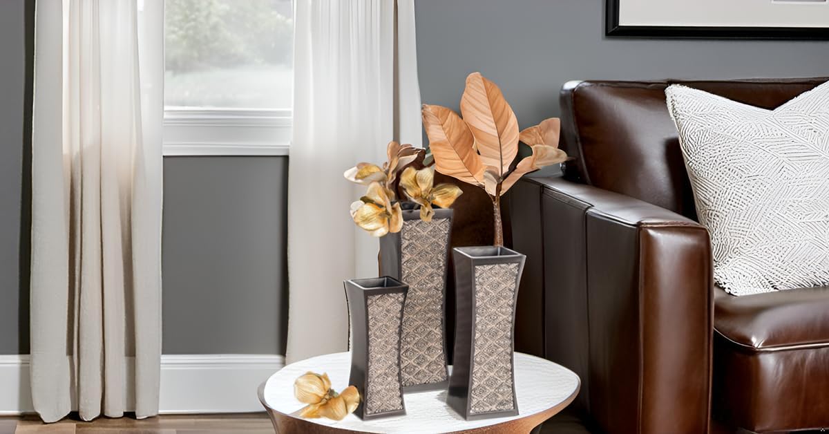 Flower Vases Home Decor / Brown / Set of 3