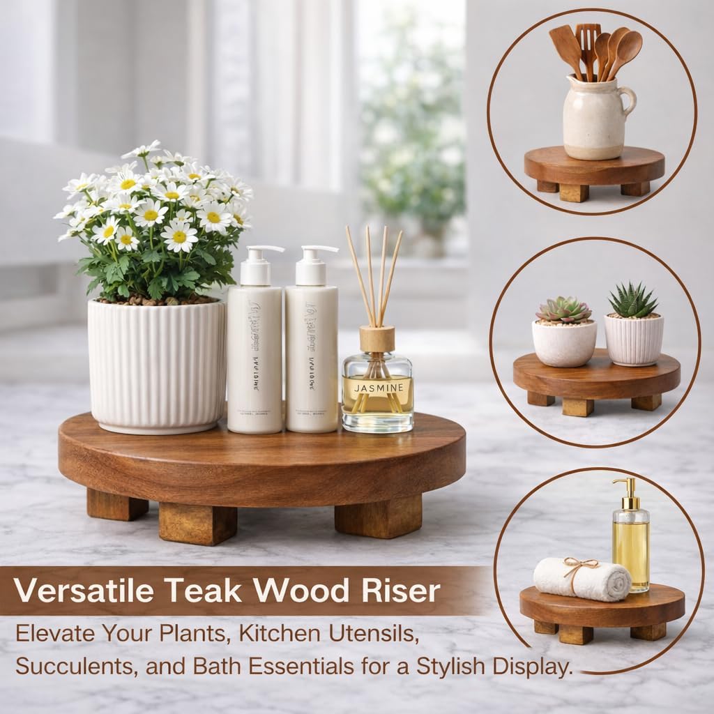 Round Pedestal Stand / Home Centerpiece Decor