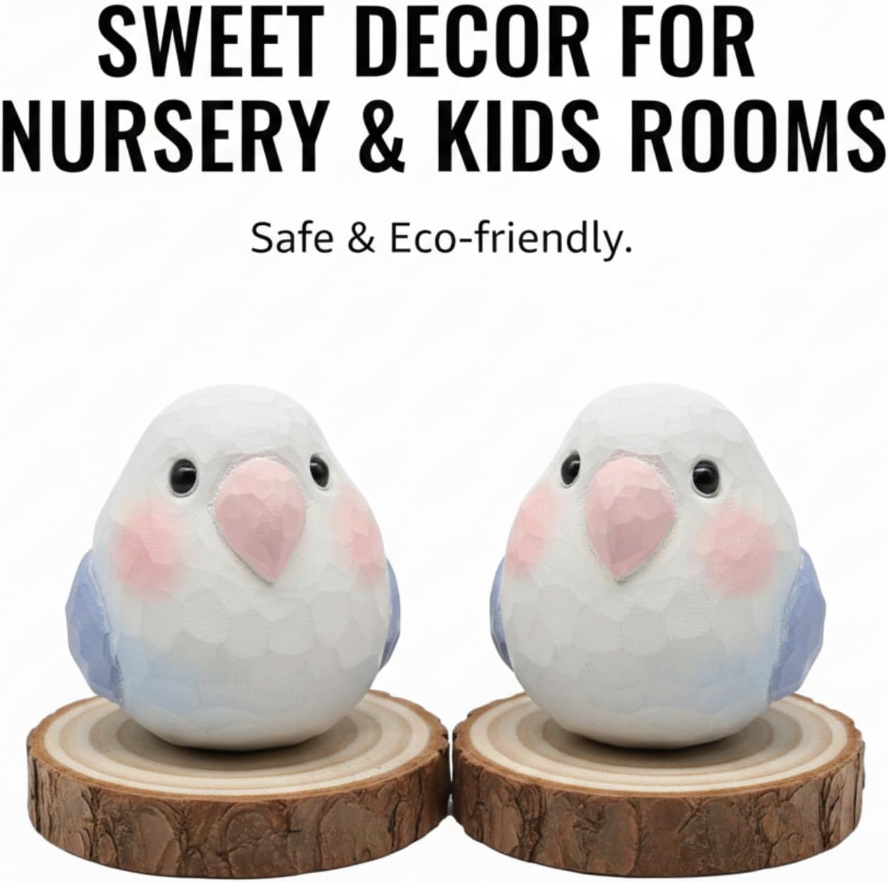 Bird Figurines Home Decor / Natural / Set of 2