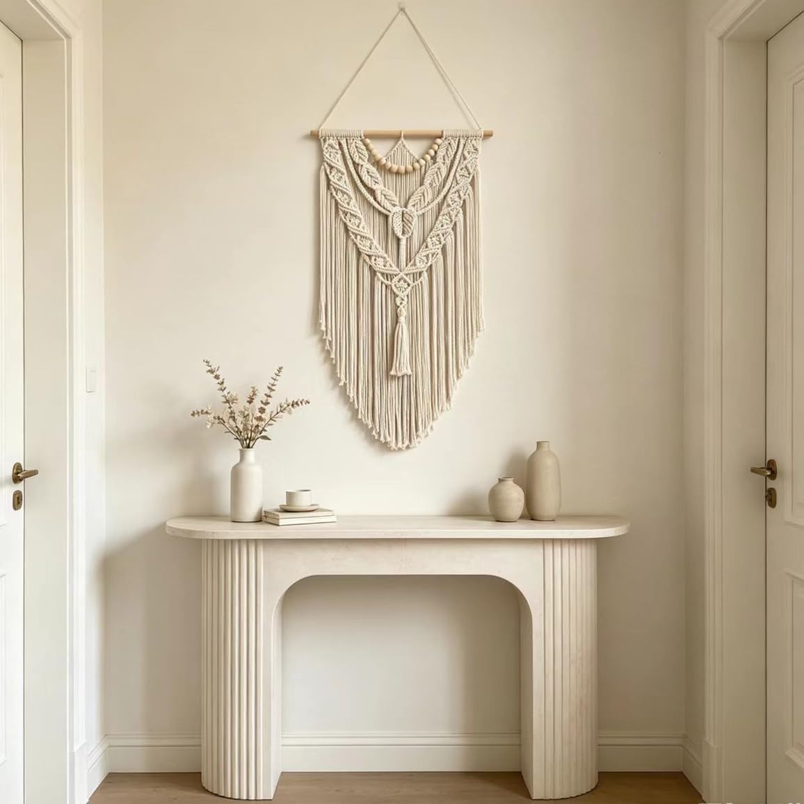 Wood Bead Wall Decor / Wood Bead-y