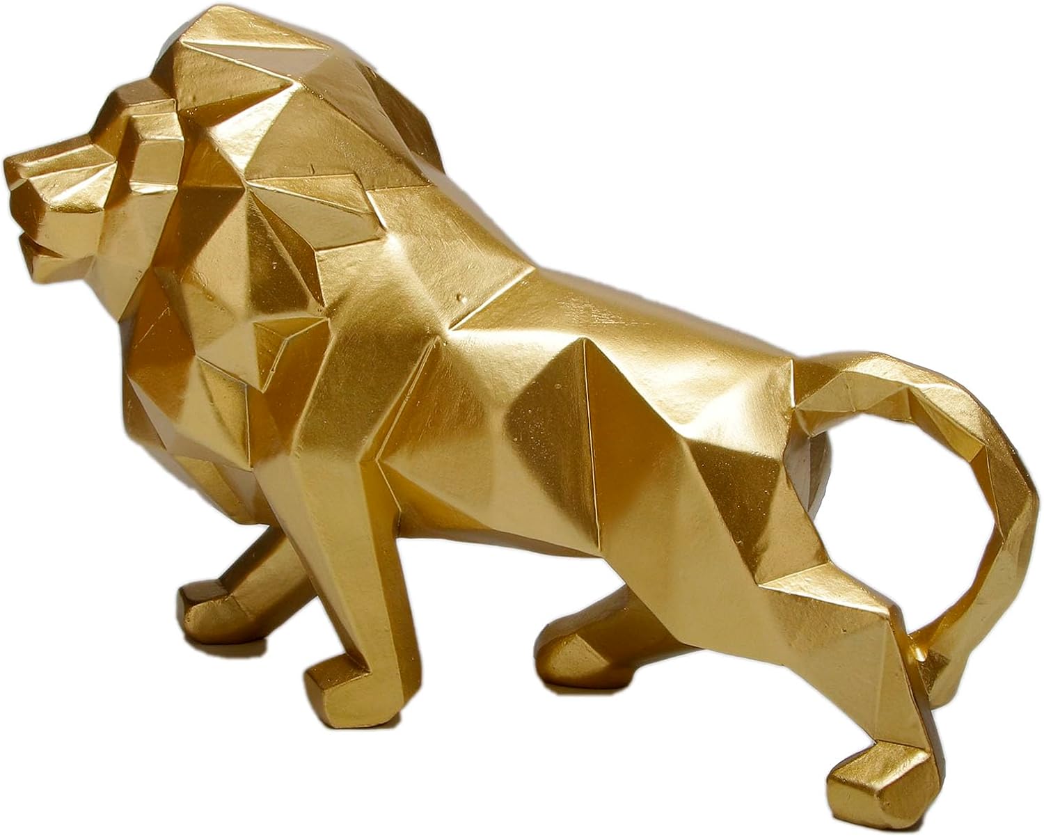 Resin Lion Figurines / Golden