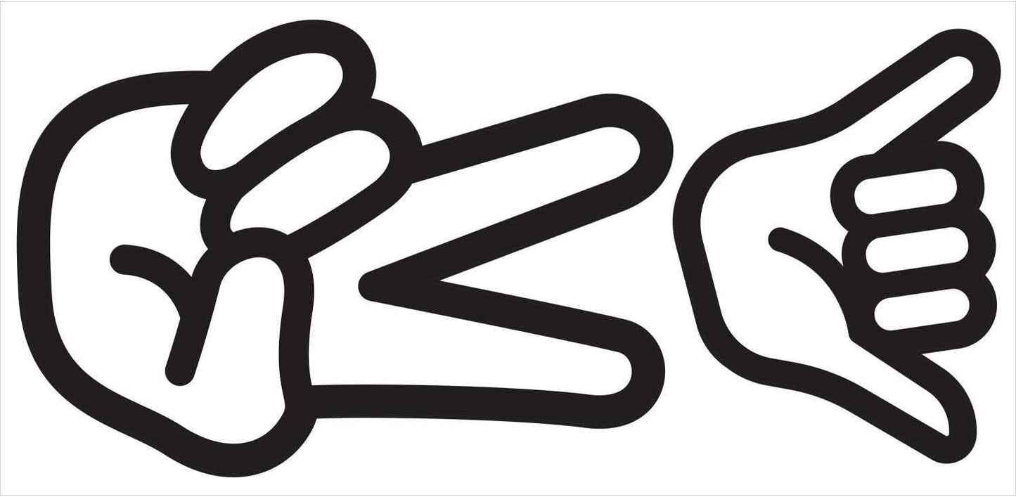 RMK4016GM Peace Hand Dry Erase Giant Peel and Stick Wall Decals
