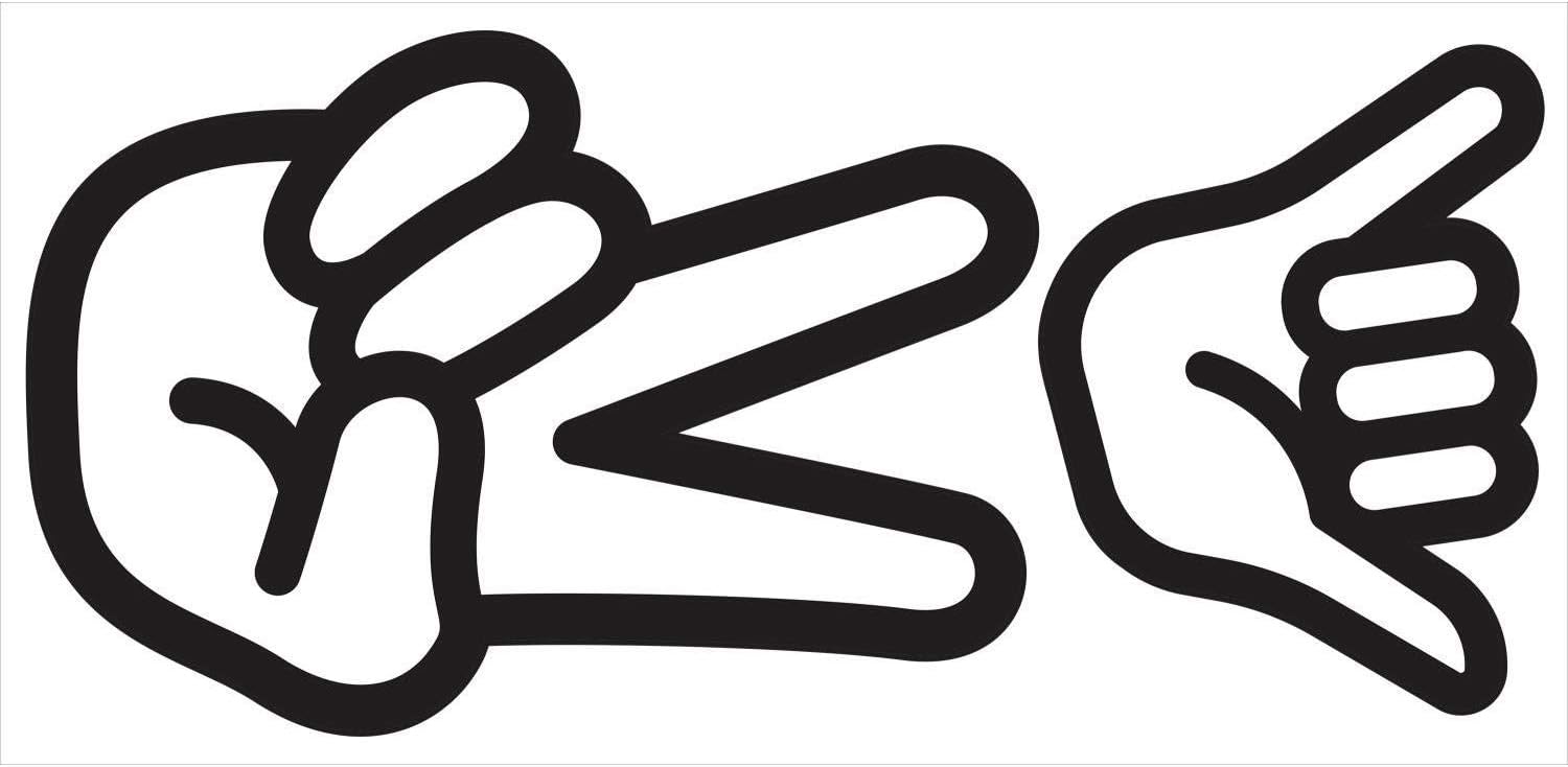 RMK4016GM Peace Hand Dry Erase Giant Peel and Stick Wall Decals