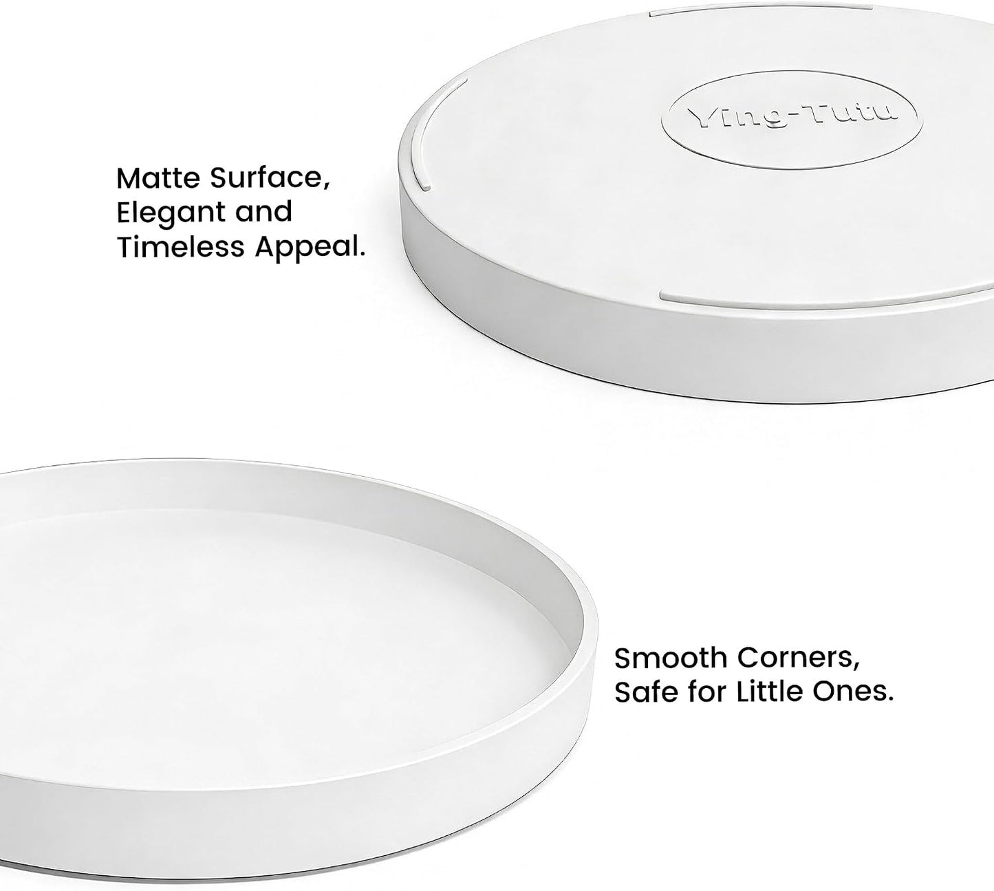 Candles / 10" Bathroom and Vanity Tray / White / Set of 10