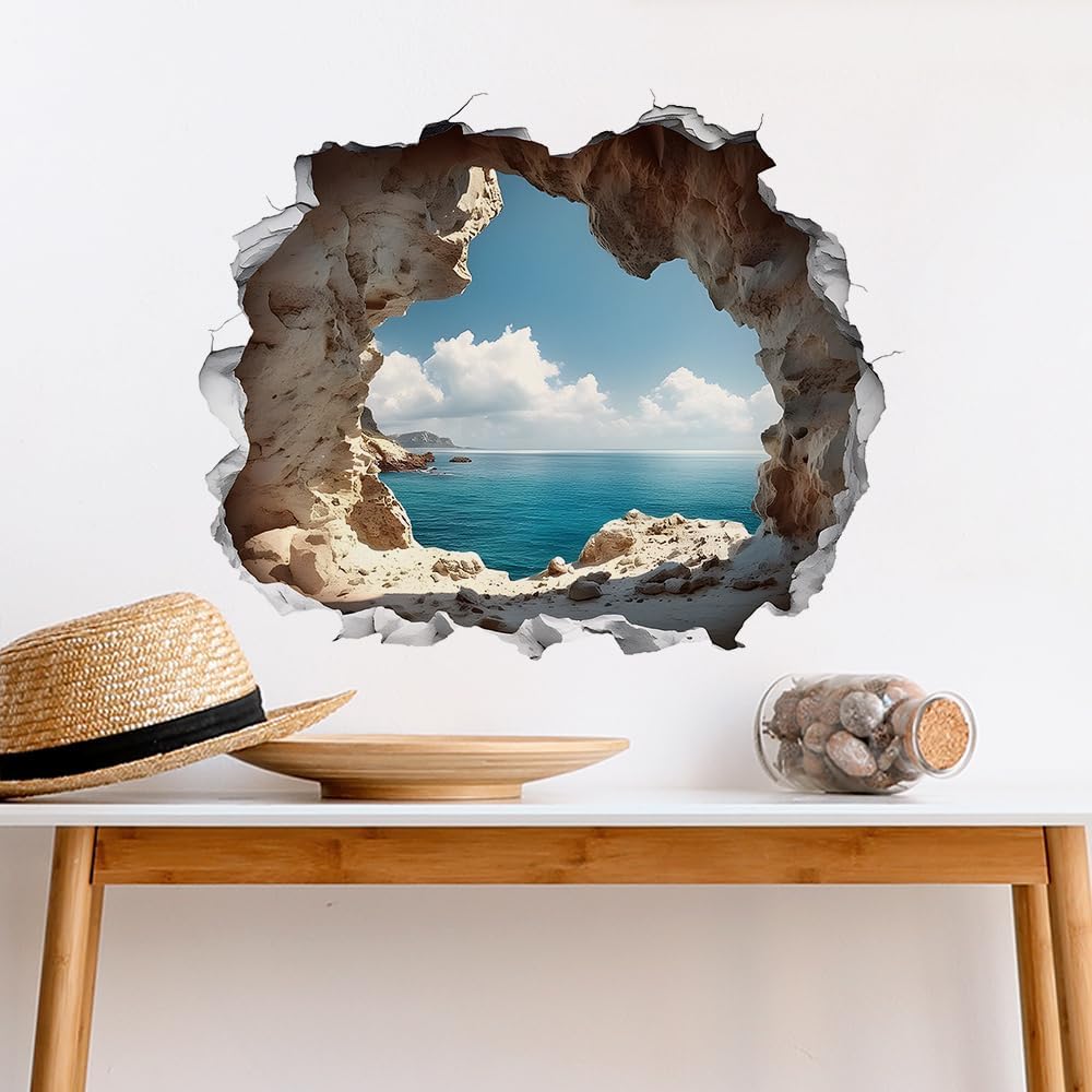Cave by The Sea Wall Stickers