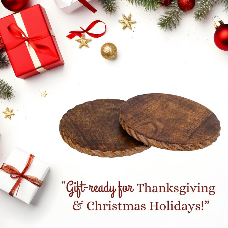 Wooden Trivets for Hot Dishes / Set of 2