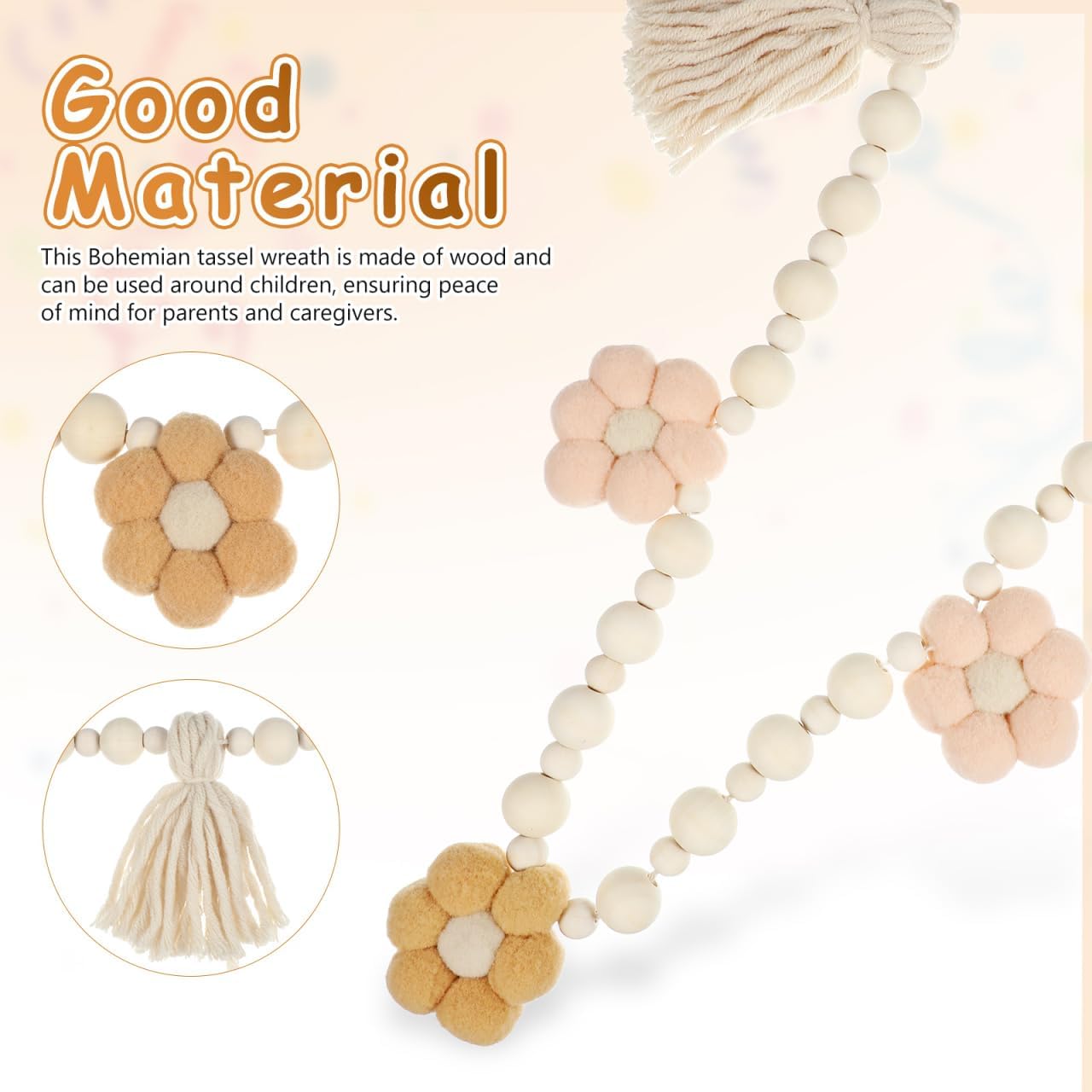 Boho Tassel Garland / 78.74 Inch