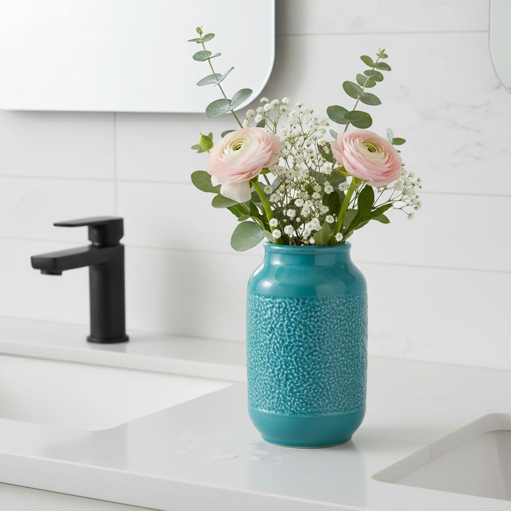 Modern Boho Vases Home / Lake Blue / 9 Inch