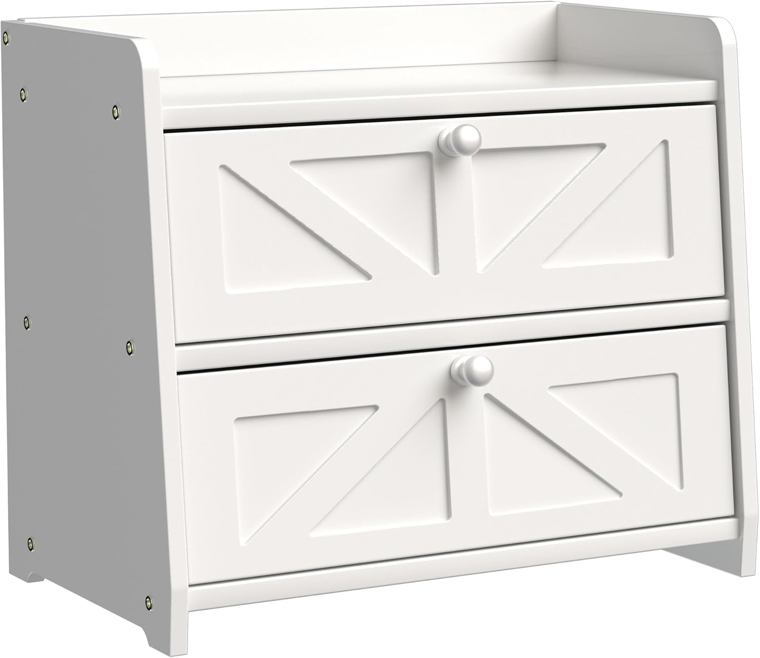Bread Box for Kitchen Countertop, Double Layer Wooden Breadbox, Large Capacity Bread Storage Bin, Homemade Bread