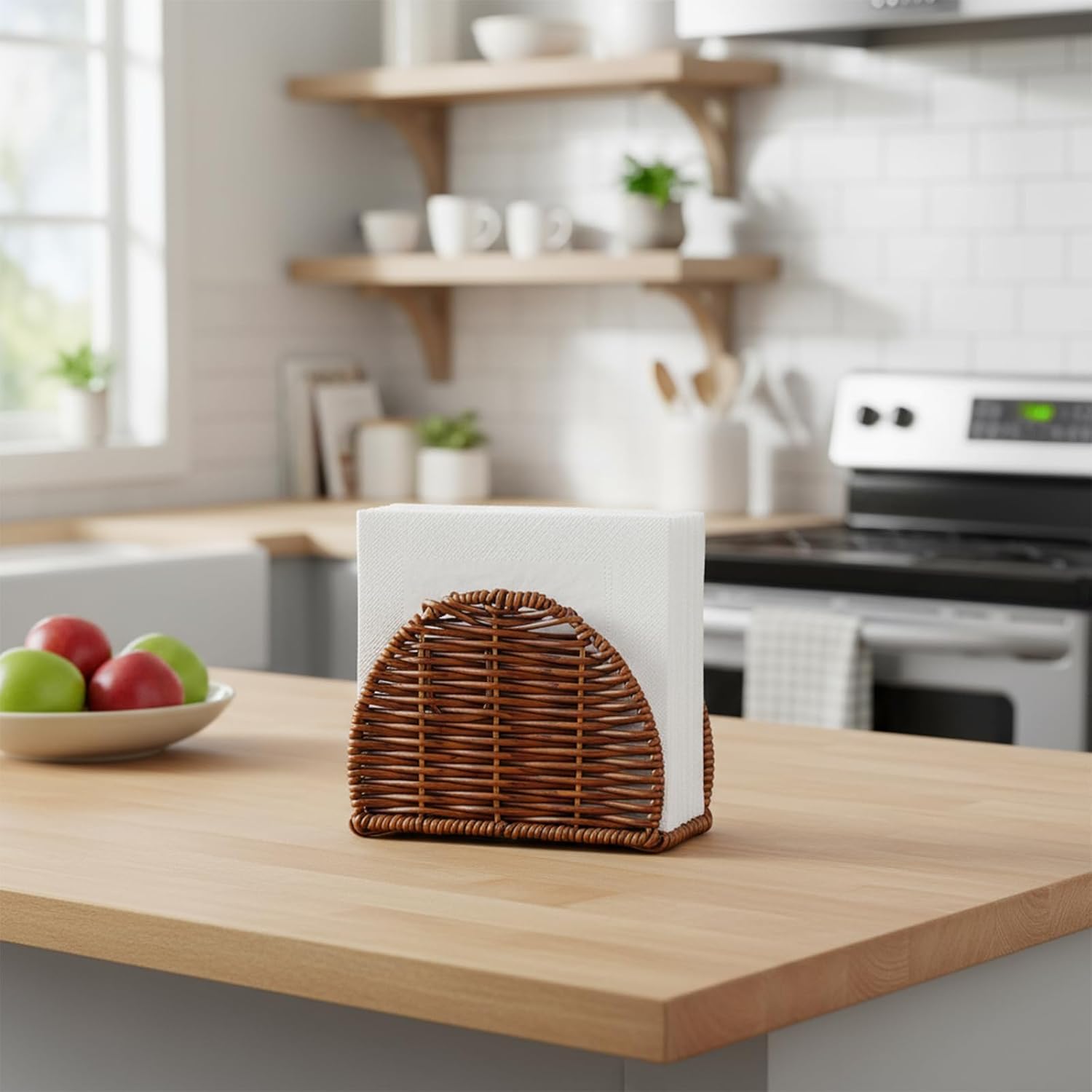 Rattan napkin holder / 6.1 Inch