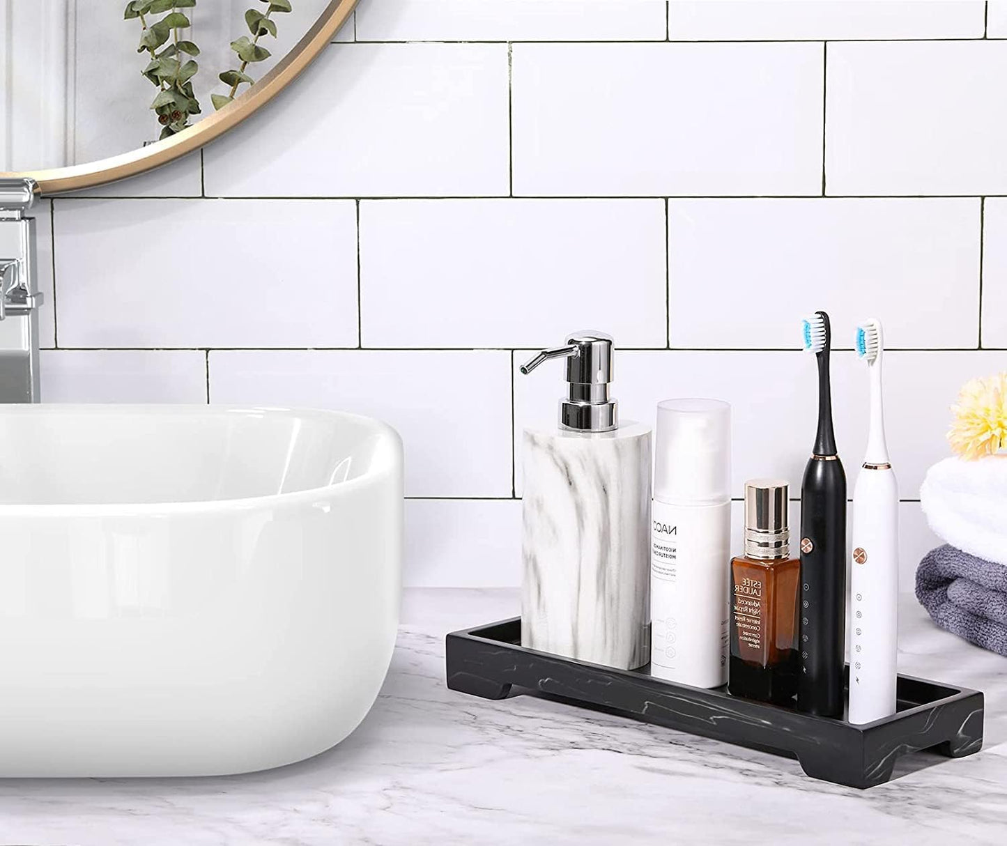 Resin Vanity Tray / A - Ink / Small / 11 x 4