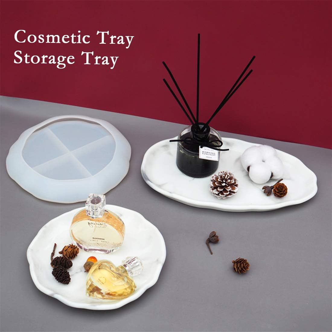 Tray Epoxy Resin Mold / Round Dish Mold