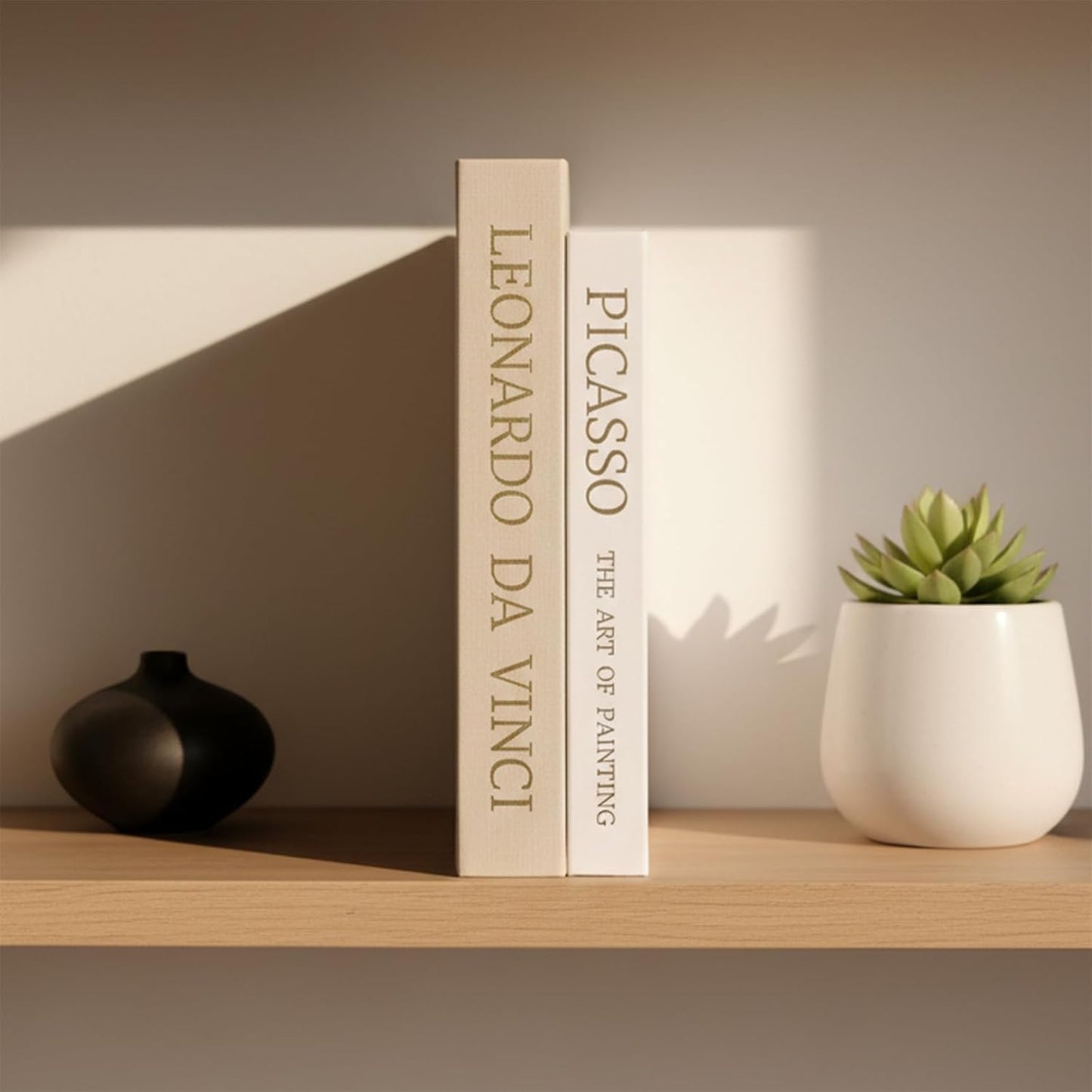 Neutral Linen Books / Picture Frame Set