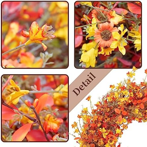 28 Inch Large Fall Wreaths for Front Door Fall Door Wreath Autumn Wreath