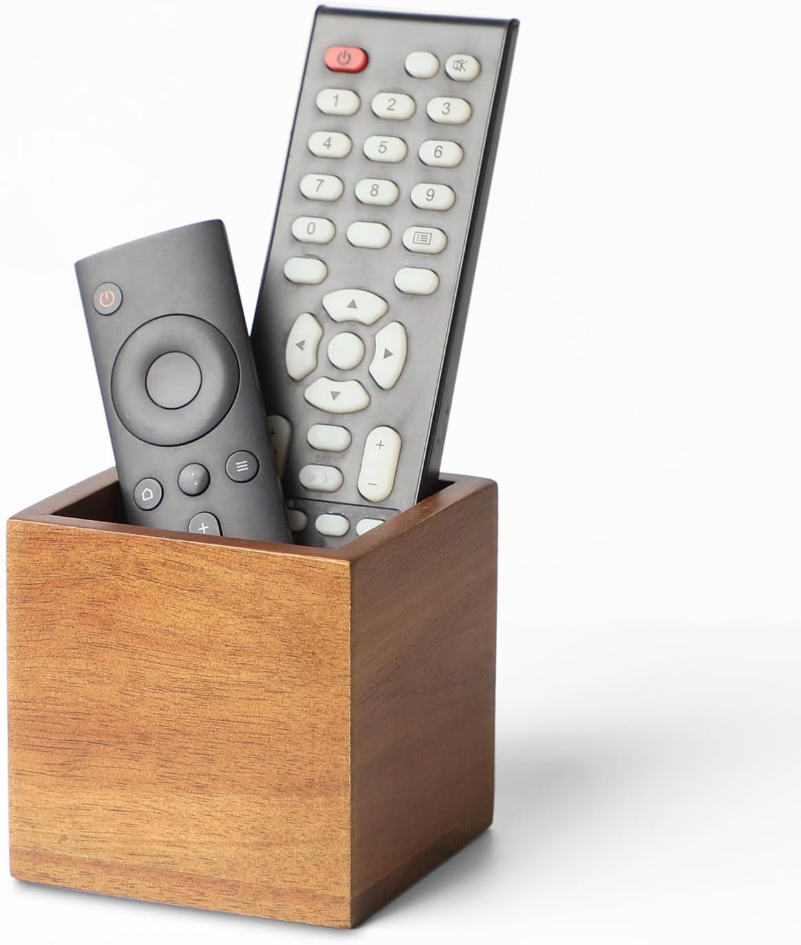 Remote Organizer / Remote Control Holder Caddy / Brown- for 2 or 3 Remote Controls