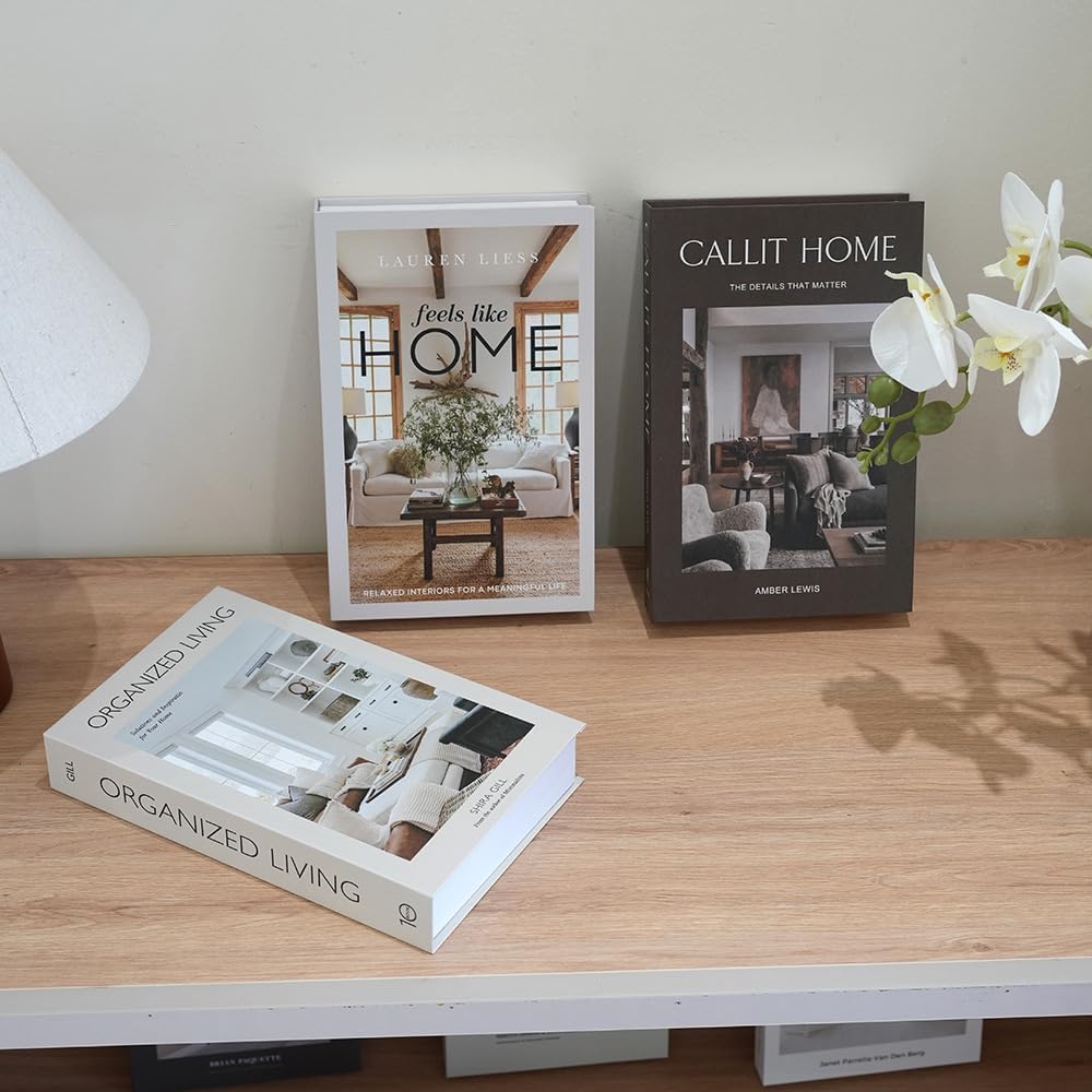 Faux Decorative Books / 3-callit Home Organizde Living / Set of 3