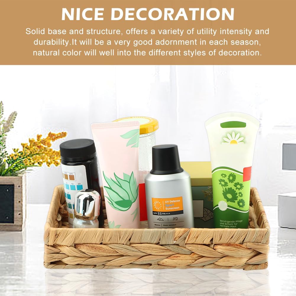 Wicker & Rattan Serving Tray / Wood