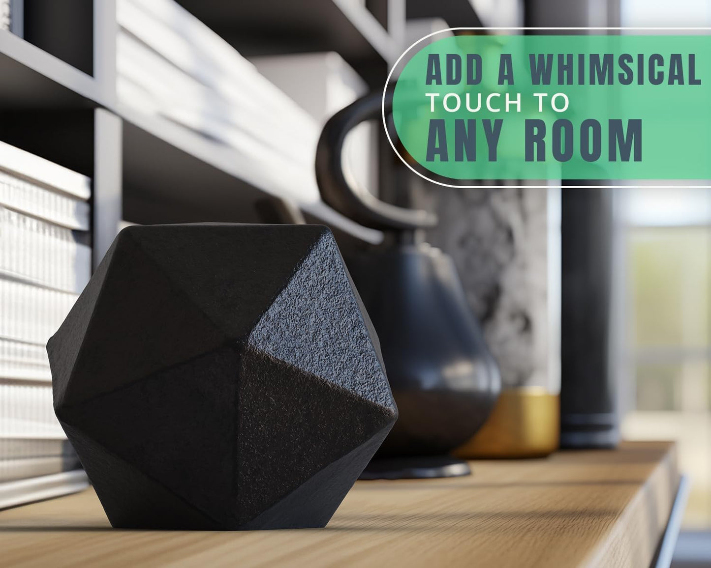 Geometric Paperweight and Book End for Modern Home Decor
