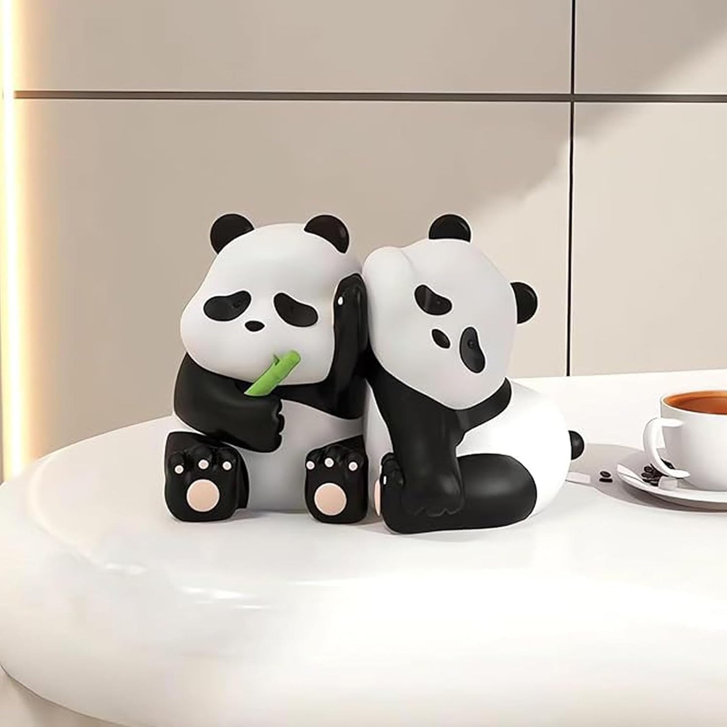 Modern Panda Statues / Set of 2