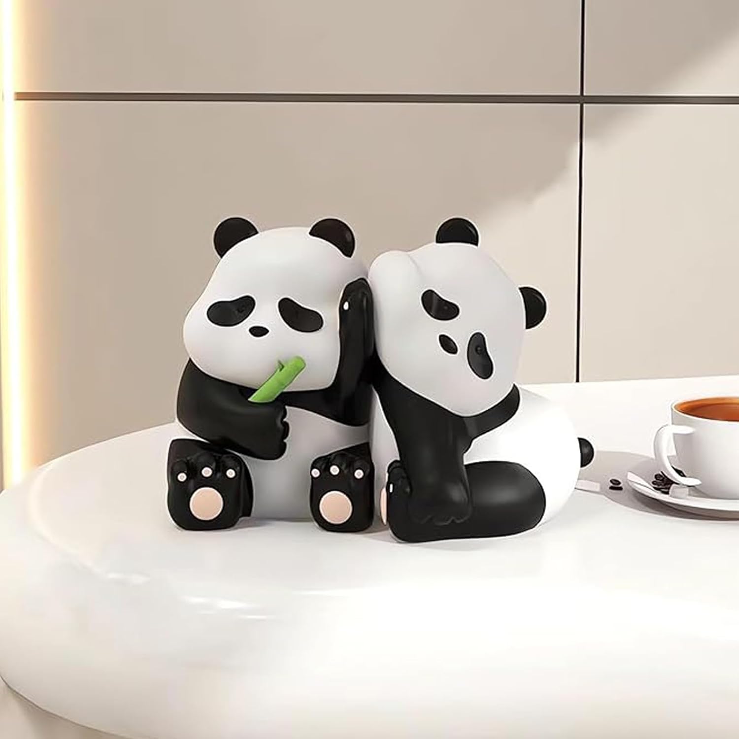 Modern Panda Statues / Set of 2