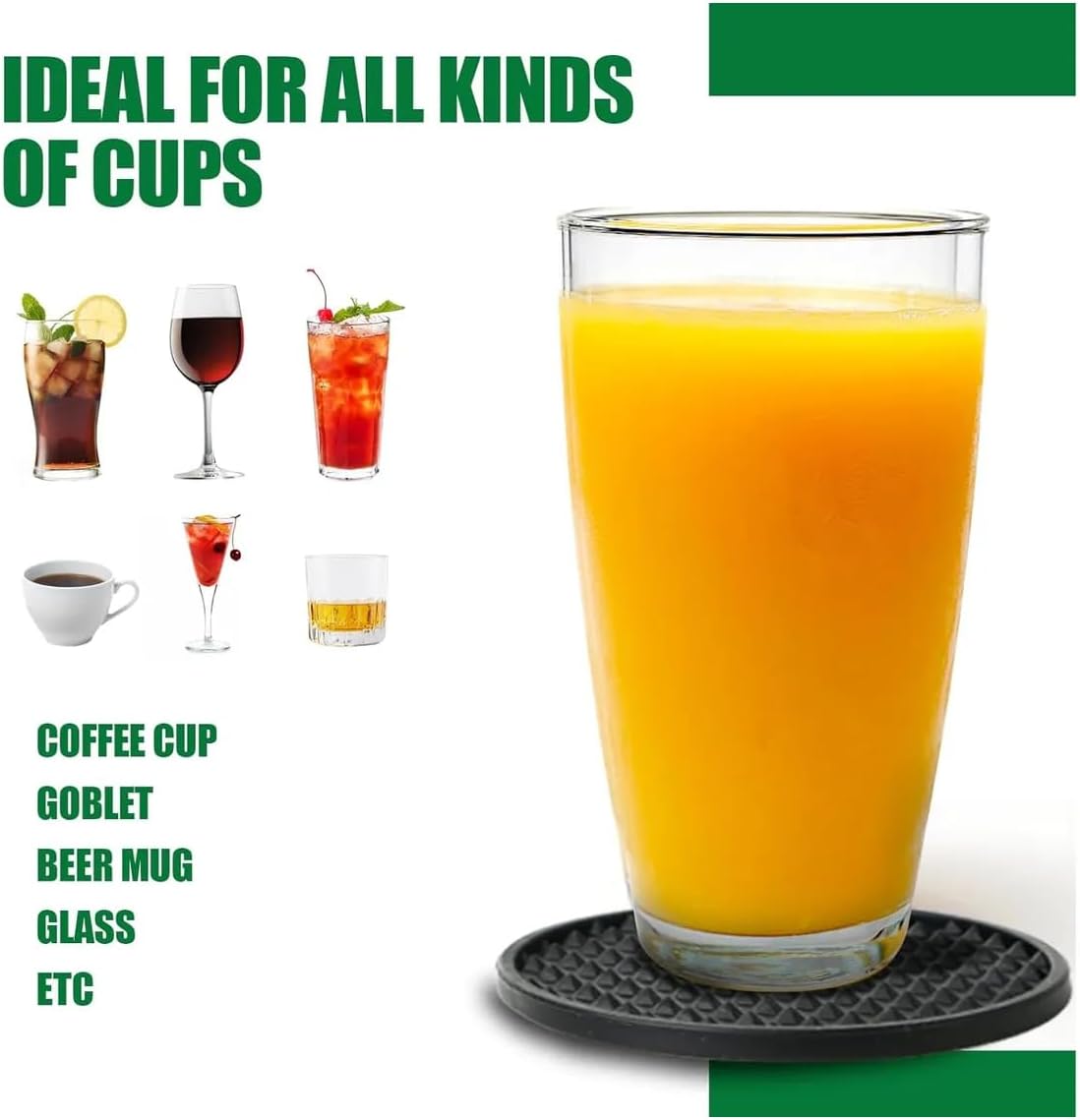 Holder / Anti Slip Coaster Sets / Set of 6