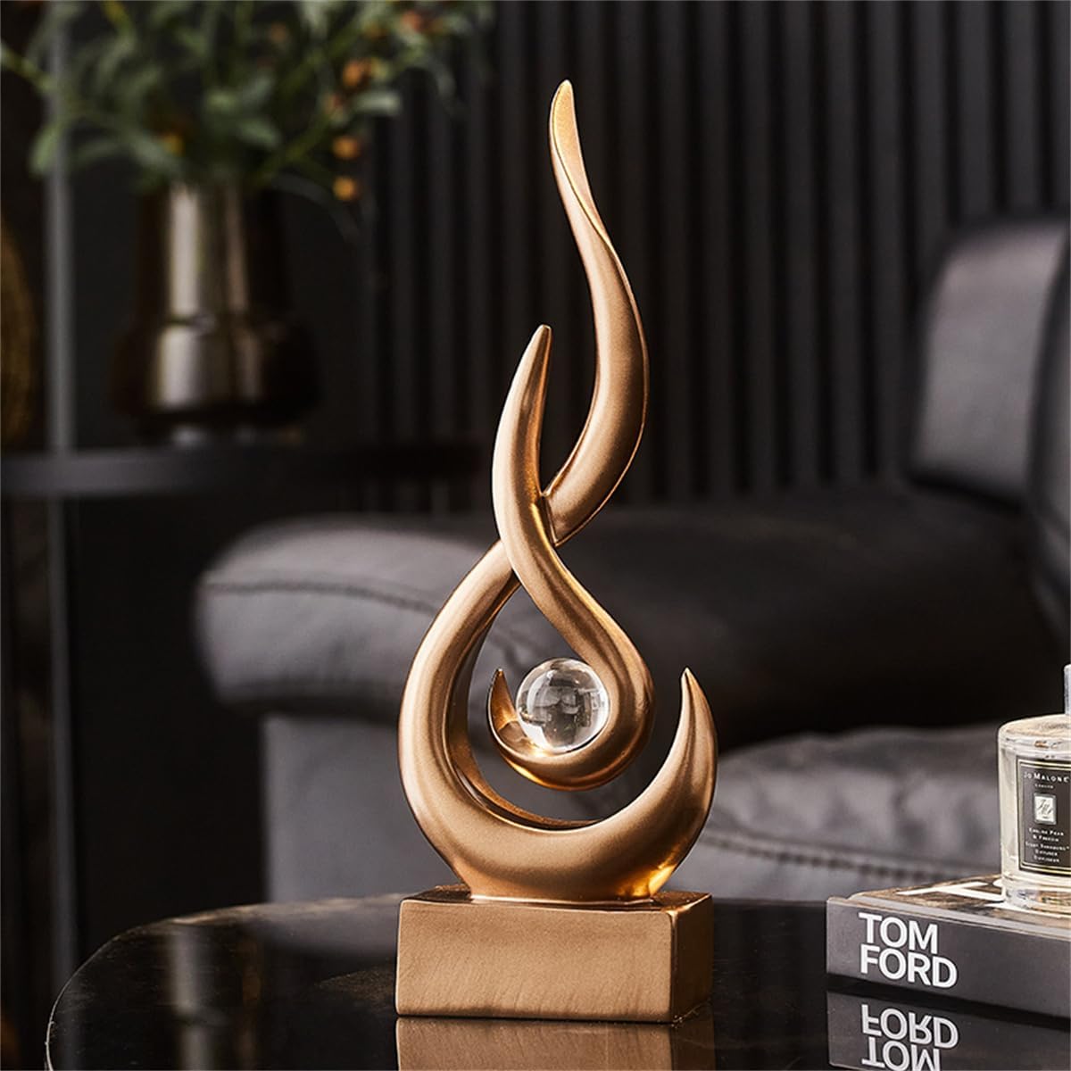 Abstract Art Deco Decor Statues / Bronze