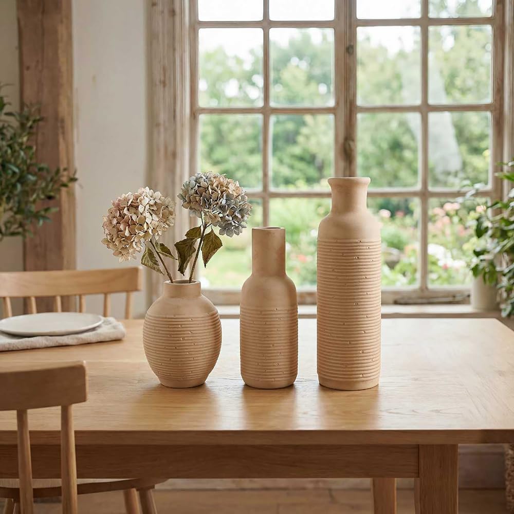 Rustic Farmhouse Vase / Retro1 / Set of 3