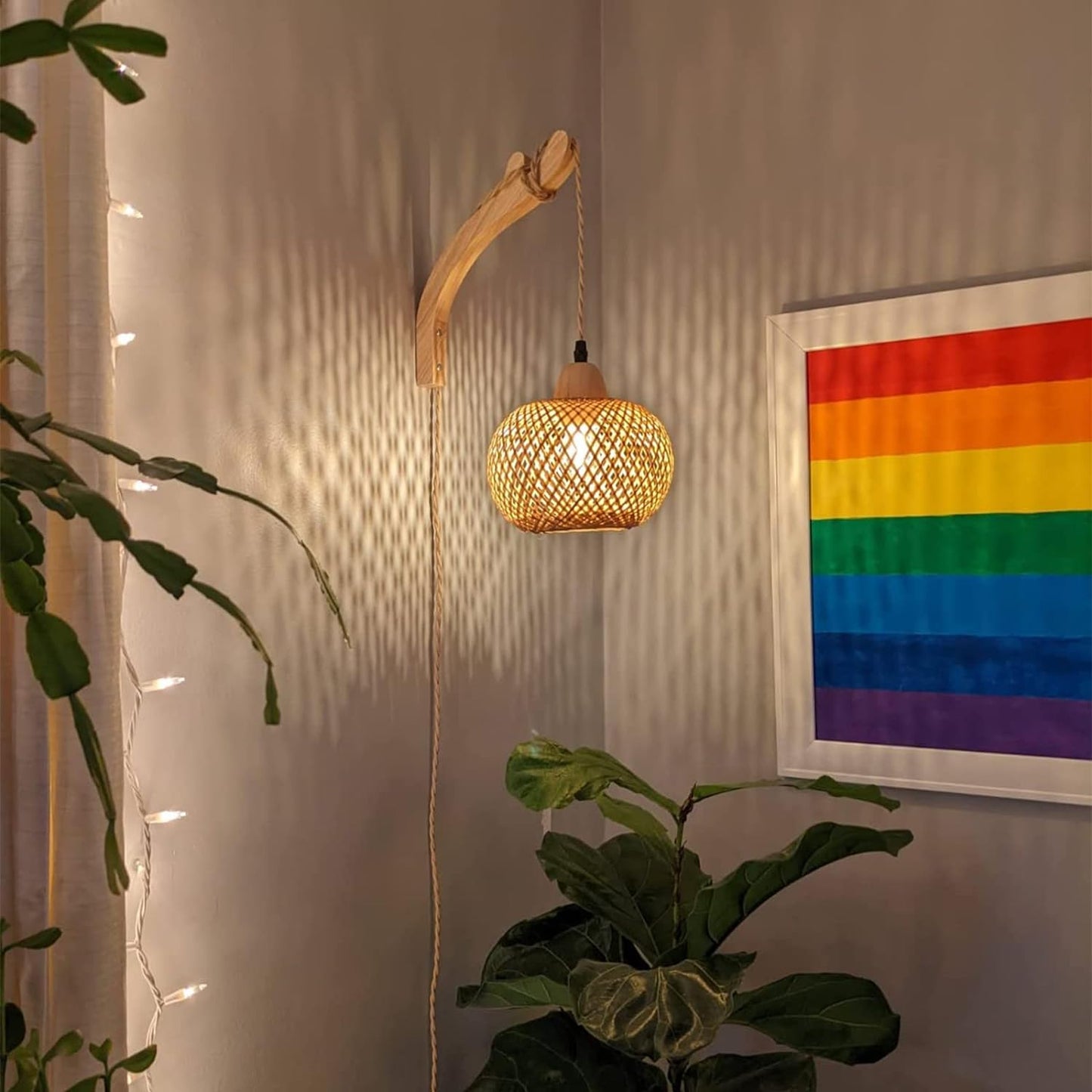 Boho Wall Lamp / Orange