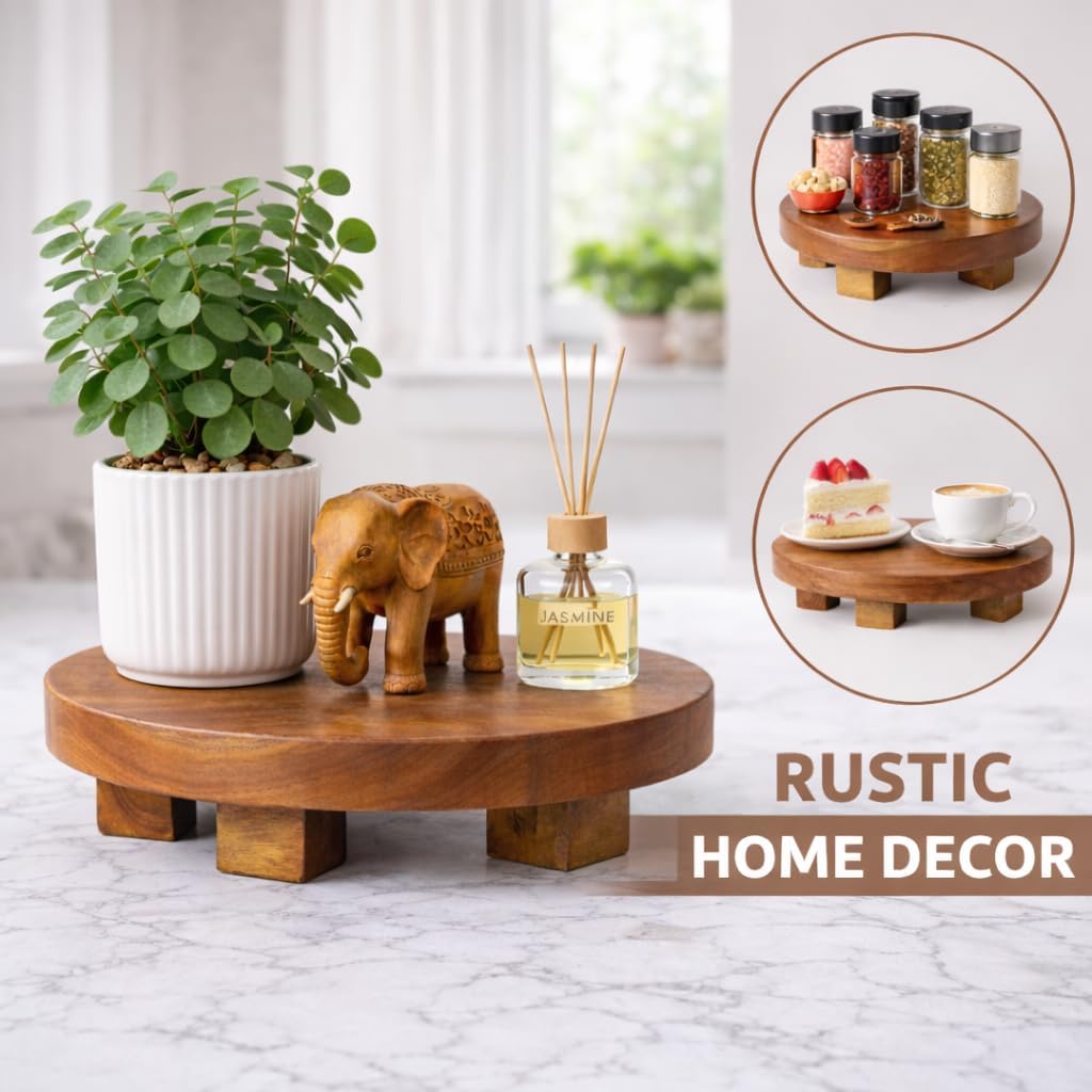 Round Pedestal Stand / Home Centerpiece Decor