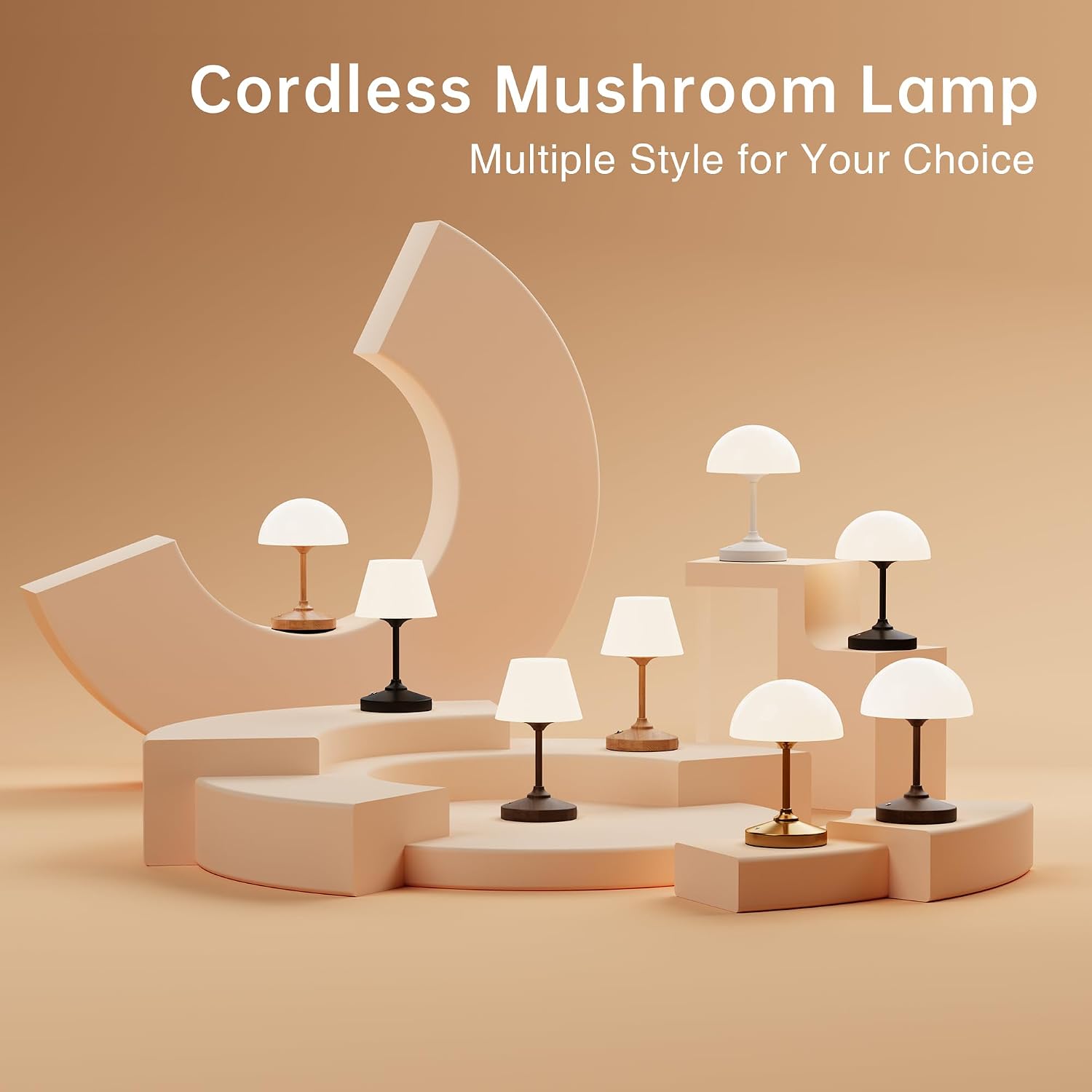Table Lamp Cordless Lamp,Outdoor Waterproof Shower Lamp,5000mAh Rechargeble Battery Operated Lamps Dimmable Touch Desk