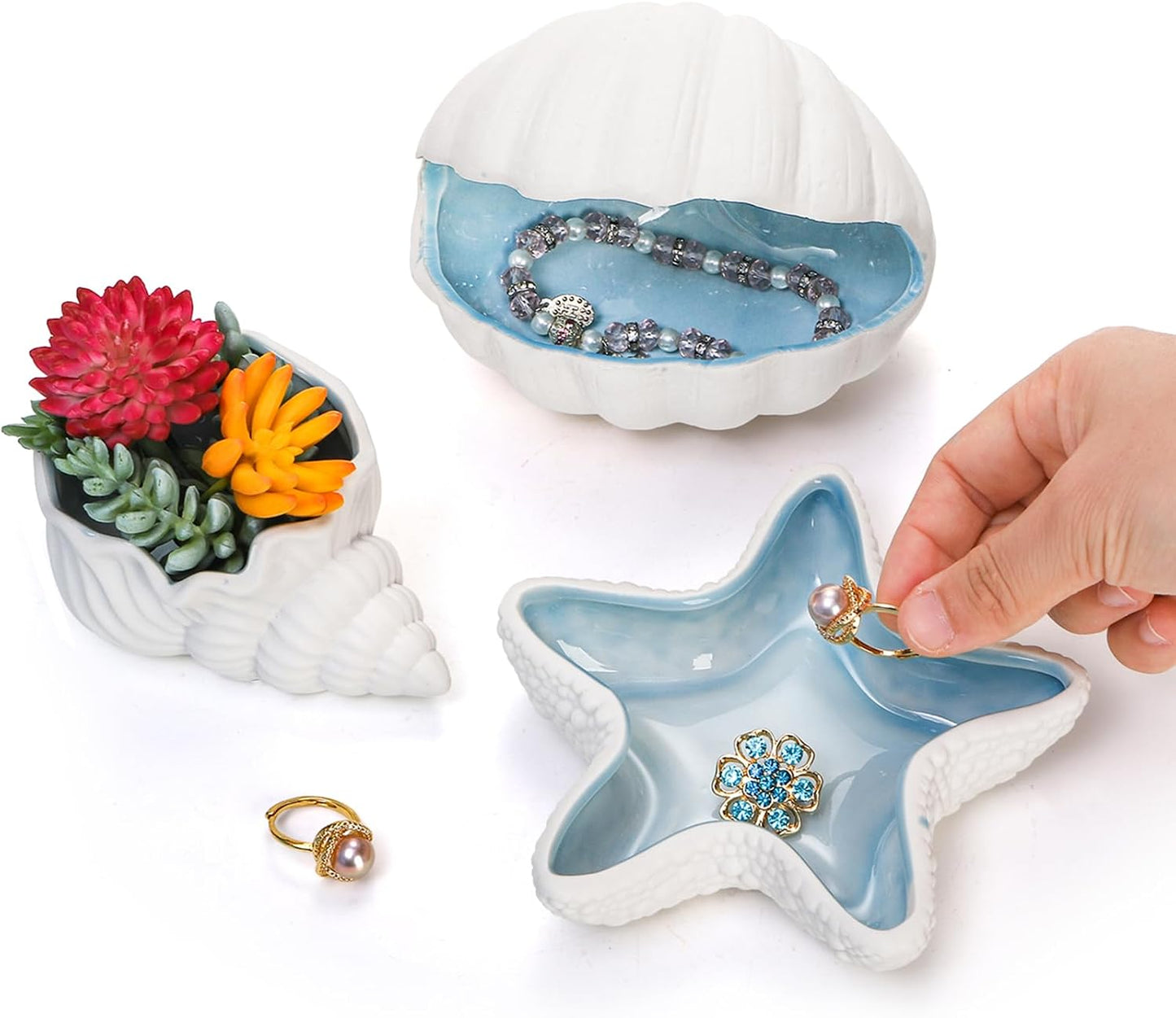 Ceramic Jewelry Tray / Set of 3