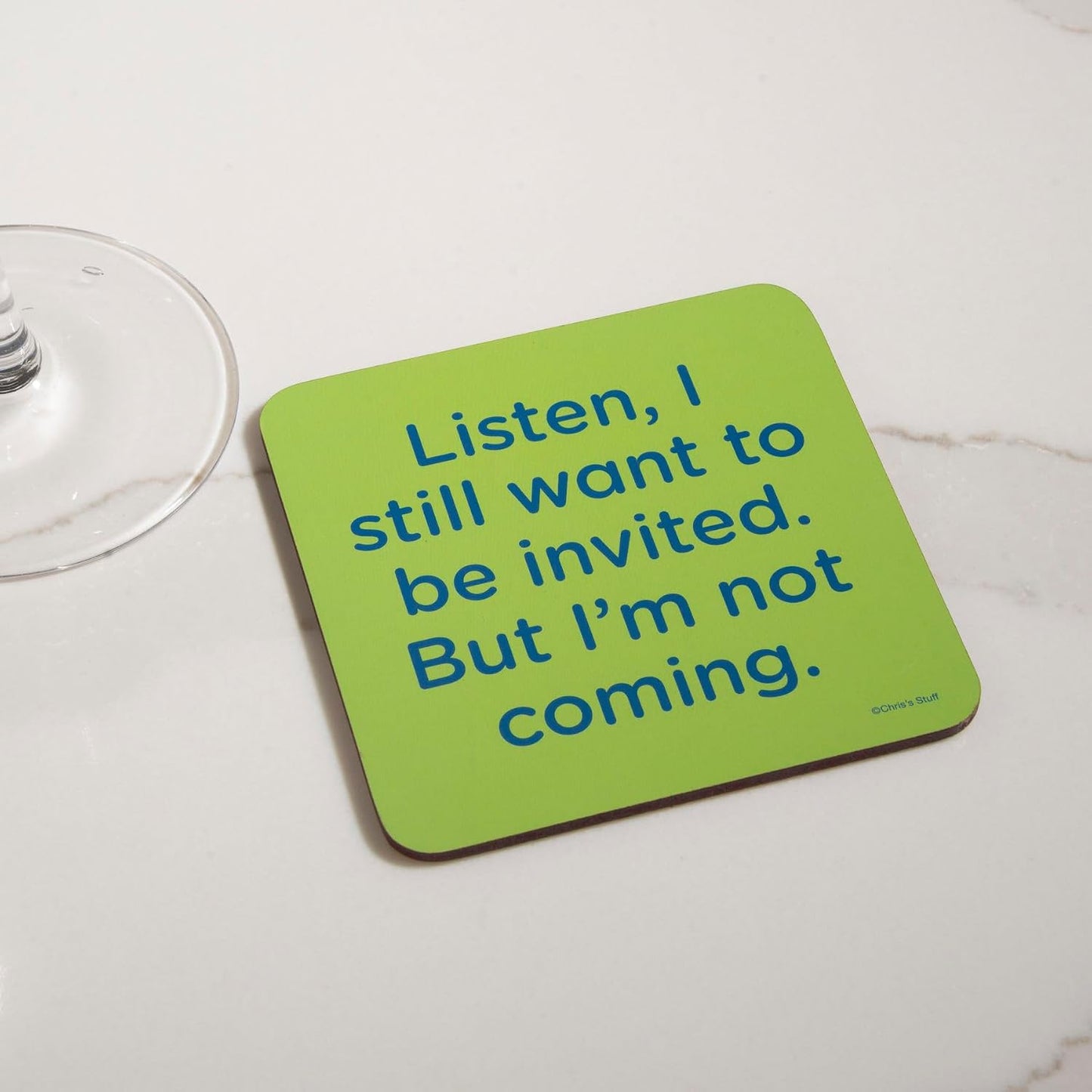 Wood Coasters for Drinks / Quote Coasters D / Set of 6