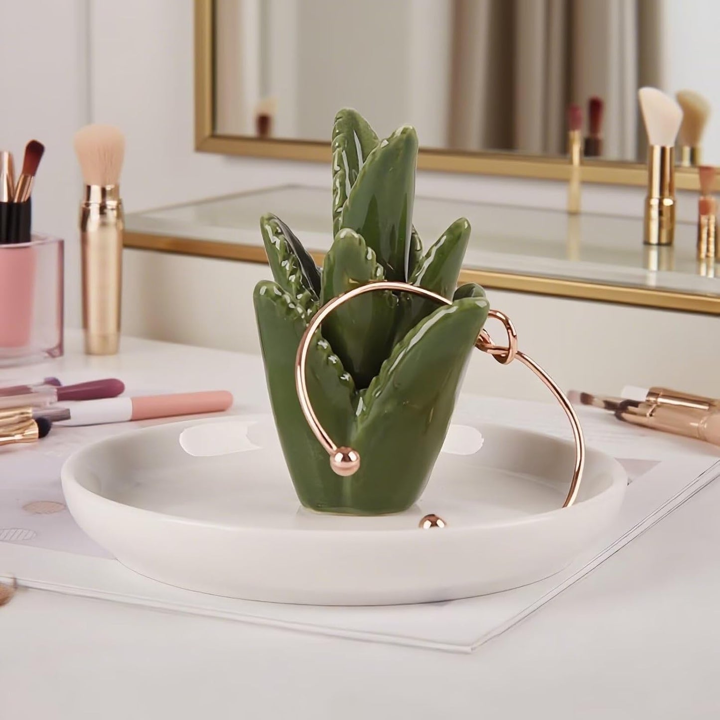 Ceramic Jewelry Tray / Aloe