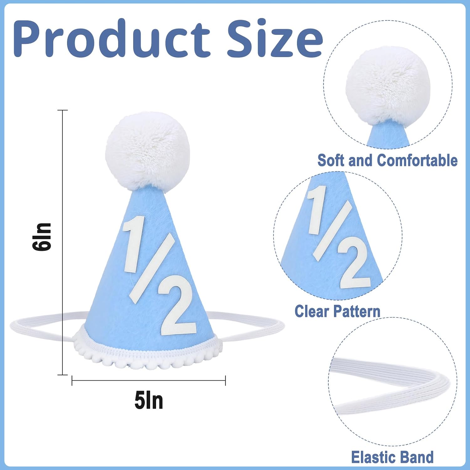1/2 High Chair Banner / Blue
