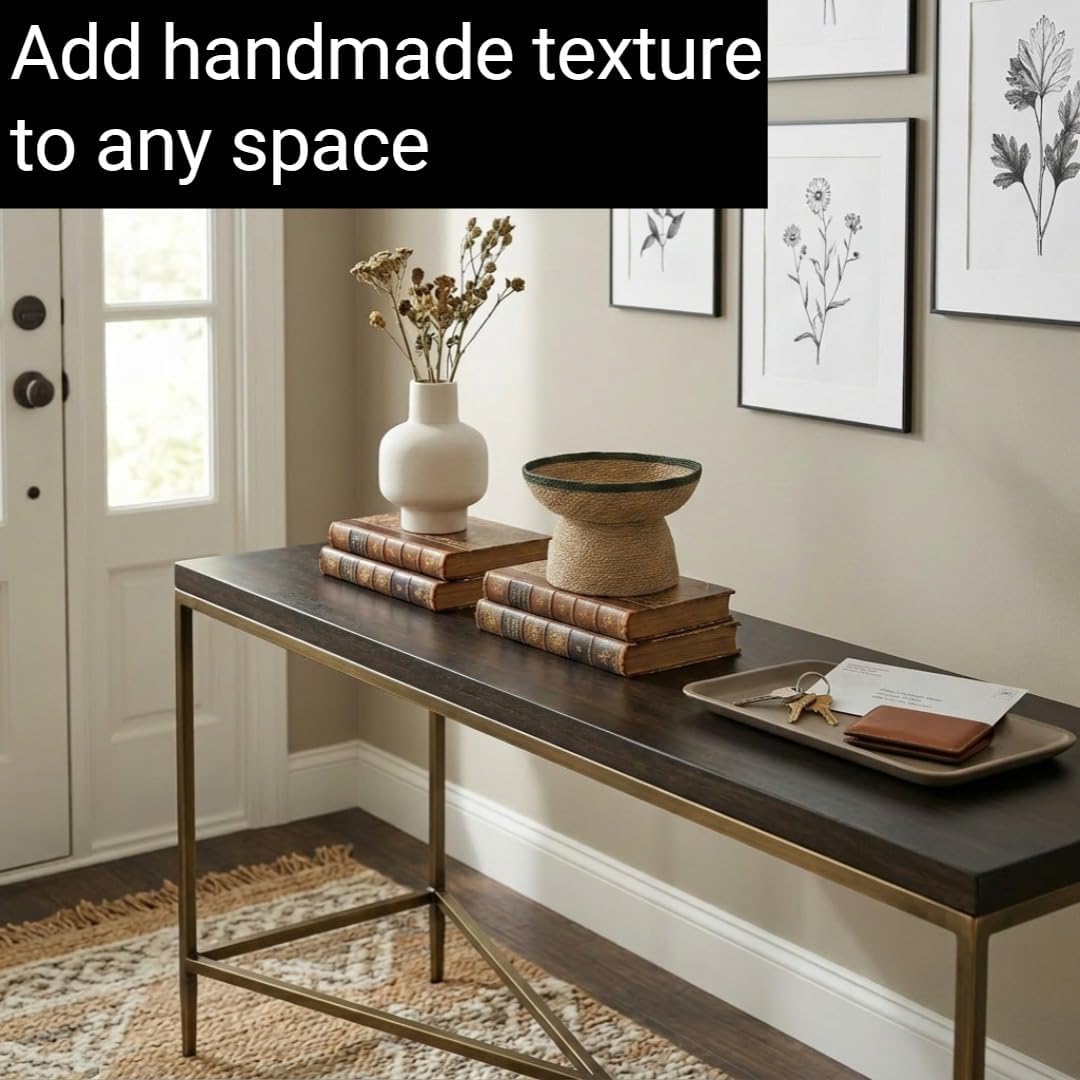 Entryway Table Decor / Forest Green Trim 8
