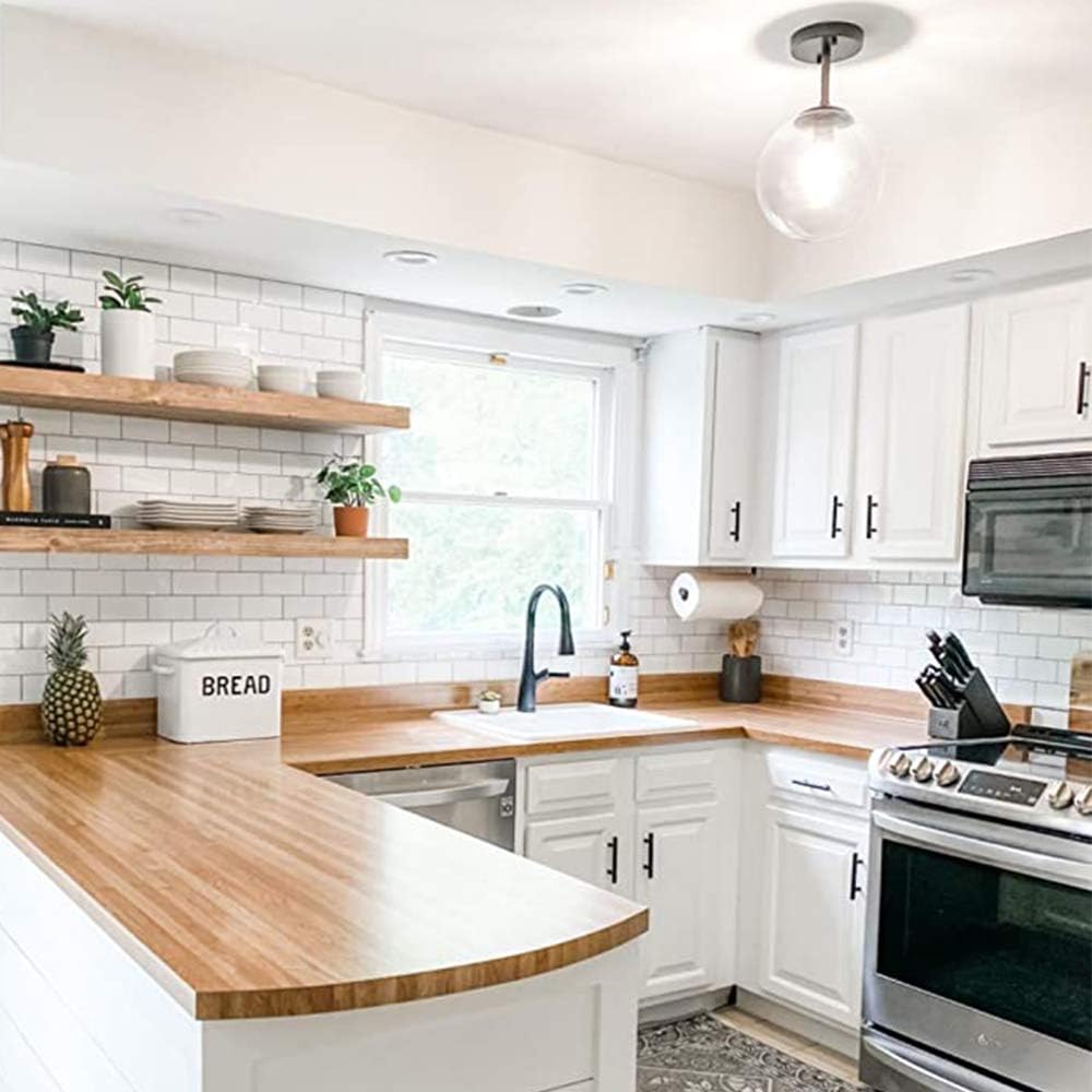 Stick on Tiles Backsplash / White