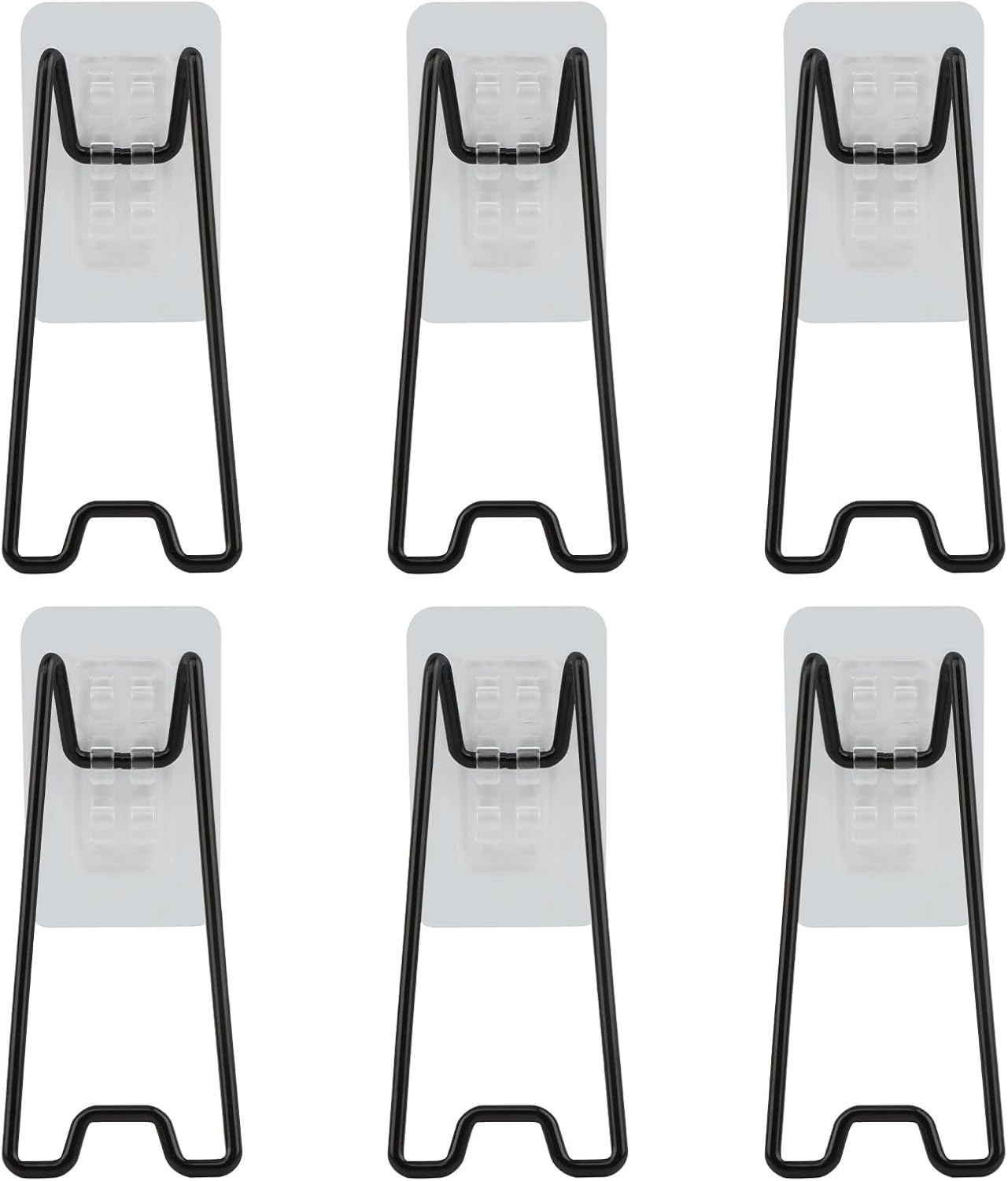 Adjustable Metal Picture Frame Easel Backs / 5.12 x 2.17 / Black / Set of 6