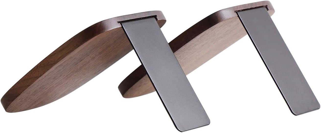 Wooden Book Stopper / Oval / Walnut-1 Pair