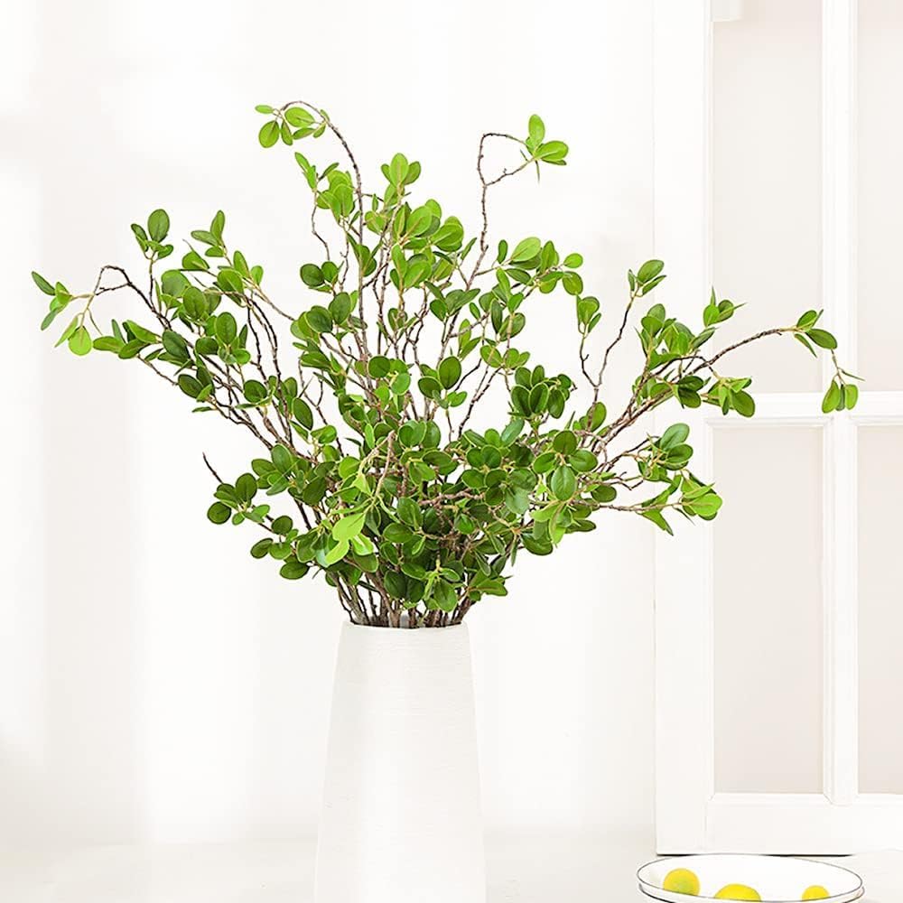 Faux Stems Artificial Branches for Vase Greenery Stems Faux Branches for Vase / Green / Set of 3