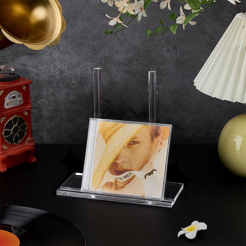 Tabletop Acrylic Book Display Stand Acrylic Display Easel Artwork Storage Rack / Clear / 7.83 x 3.5