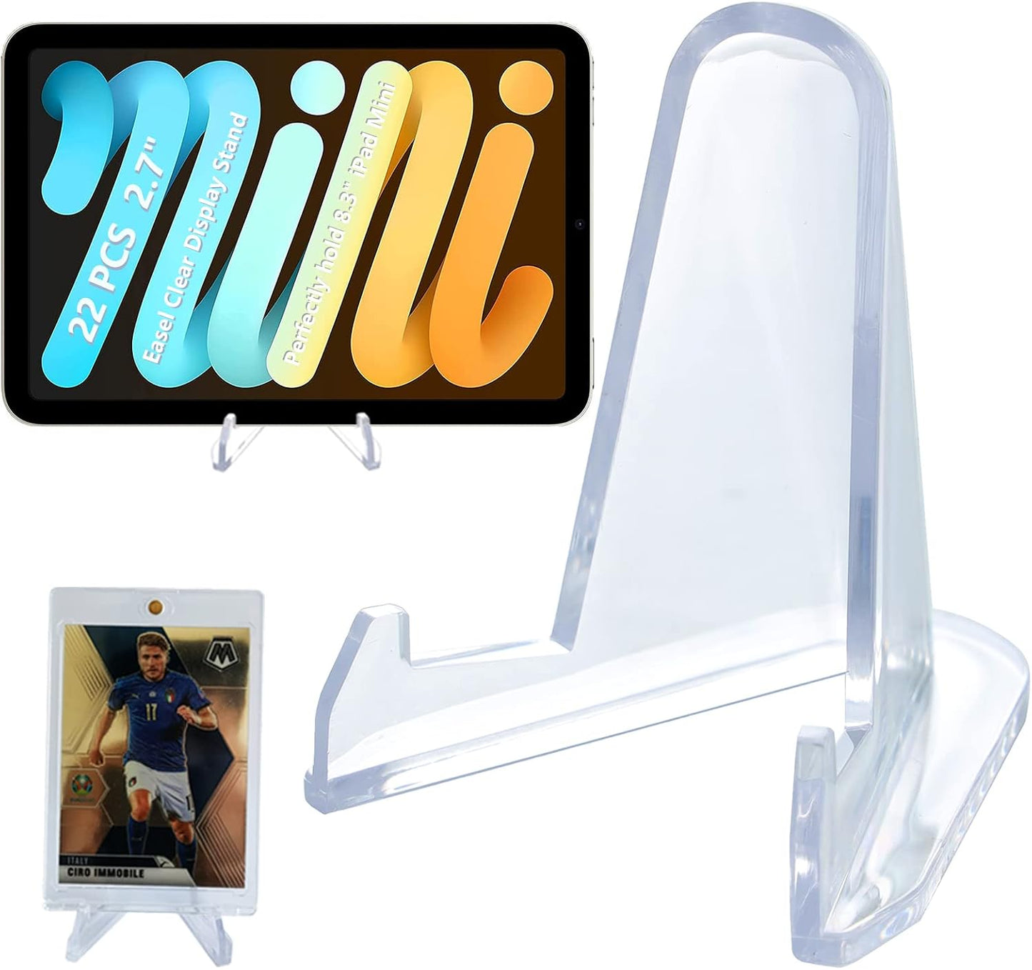Thickened Acrylic Card Stands Mini Easel Holder / / 2.7 / Set of 22
