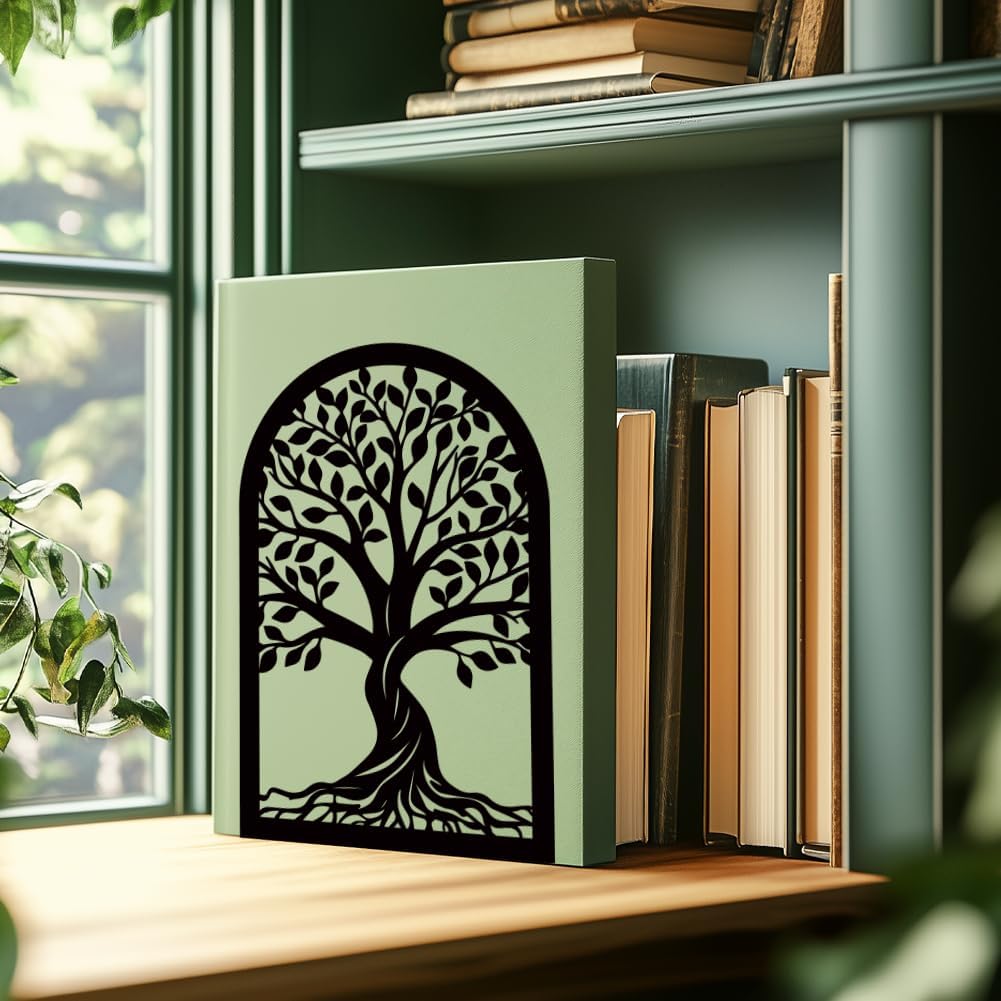 Trees Metal Bookends for Desk / Tree / Black