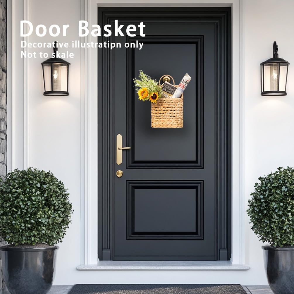 Outdoor Farmhouse Front Door Organizer for Plants Flowers Mail / Natural 11"H / Set of 11
