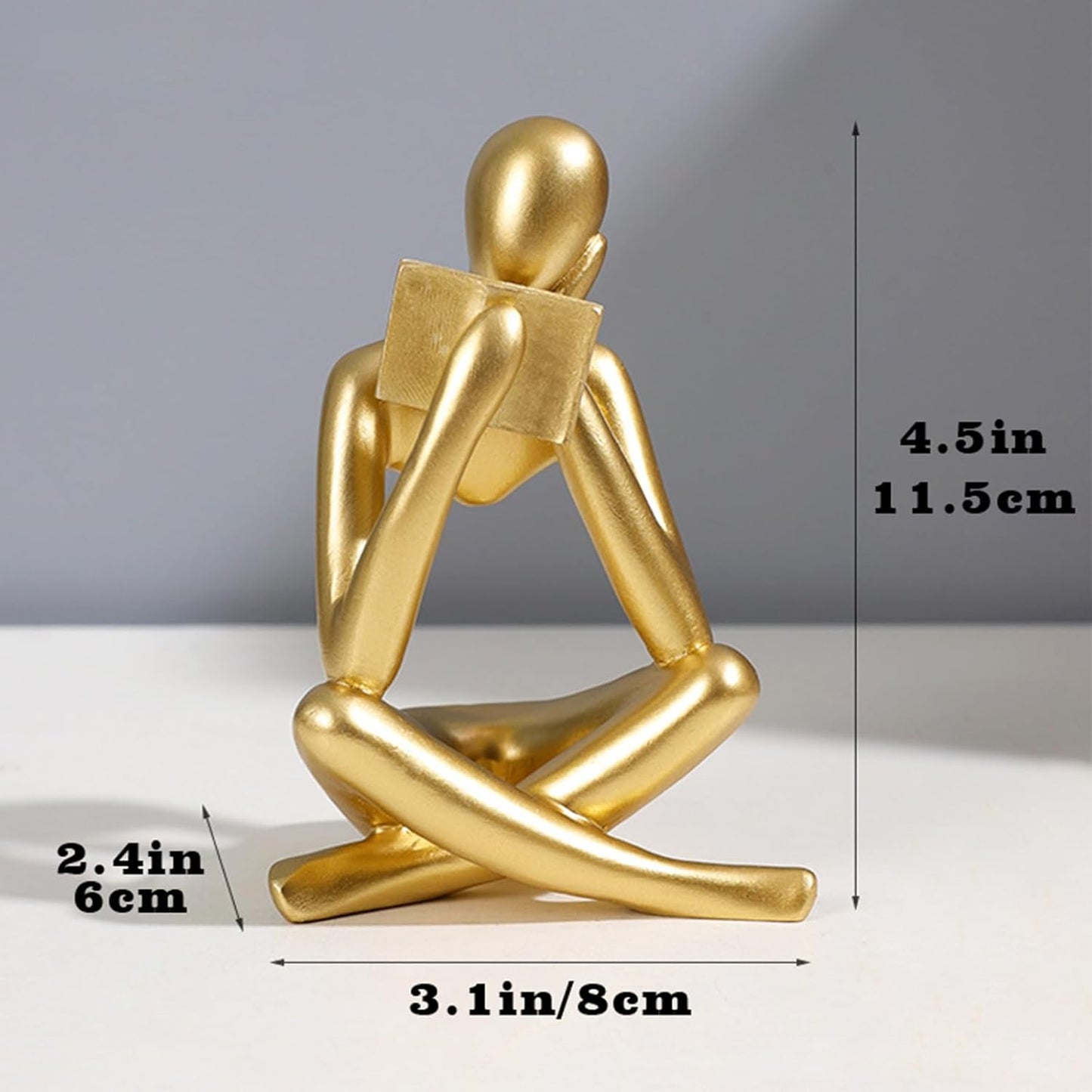 Modern Aesthetic Figurine Decoration / Small / Gold Right