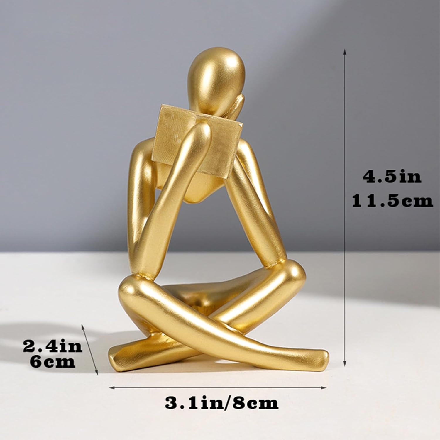Modern Aesthetic Figurine Decoration / Small / Gold Right