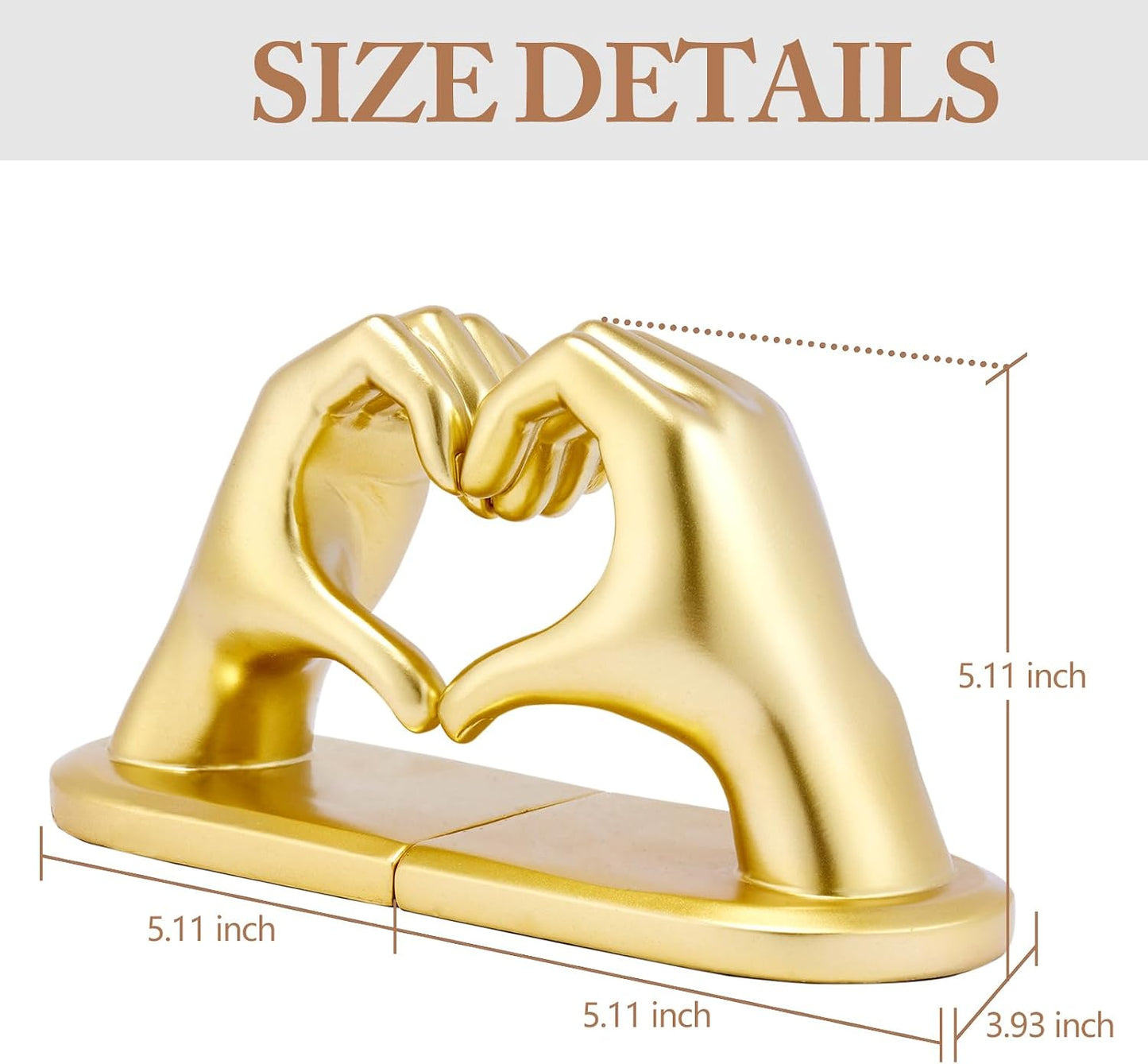 Gold Book Ends Bookends Heart Design / Bookend-gold