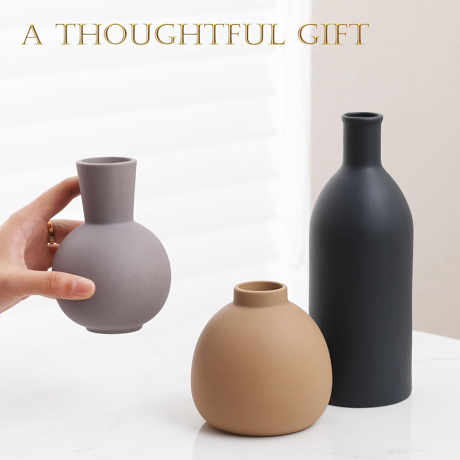 Ceramic Vase / Handcrafted Ceramic Vases / Set B / Set of 3